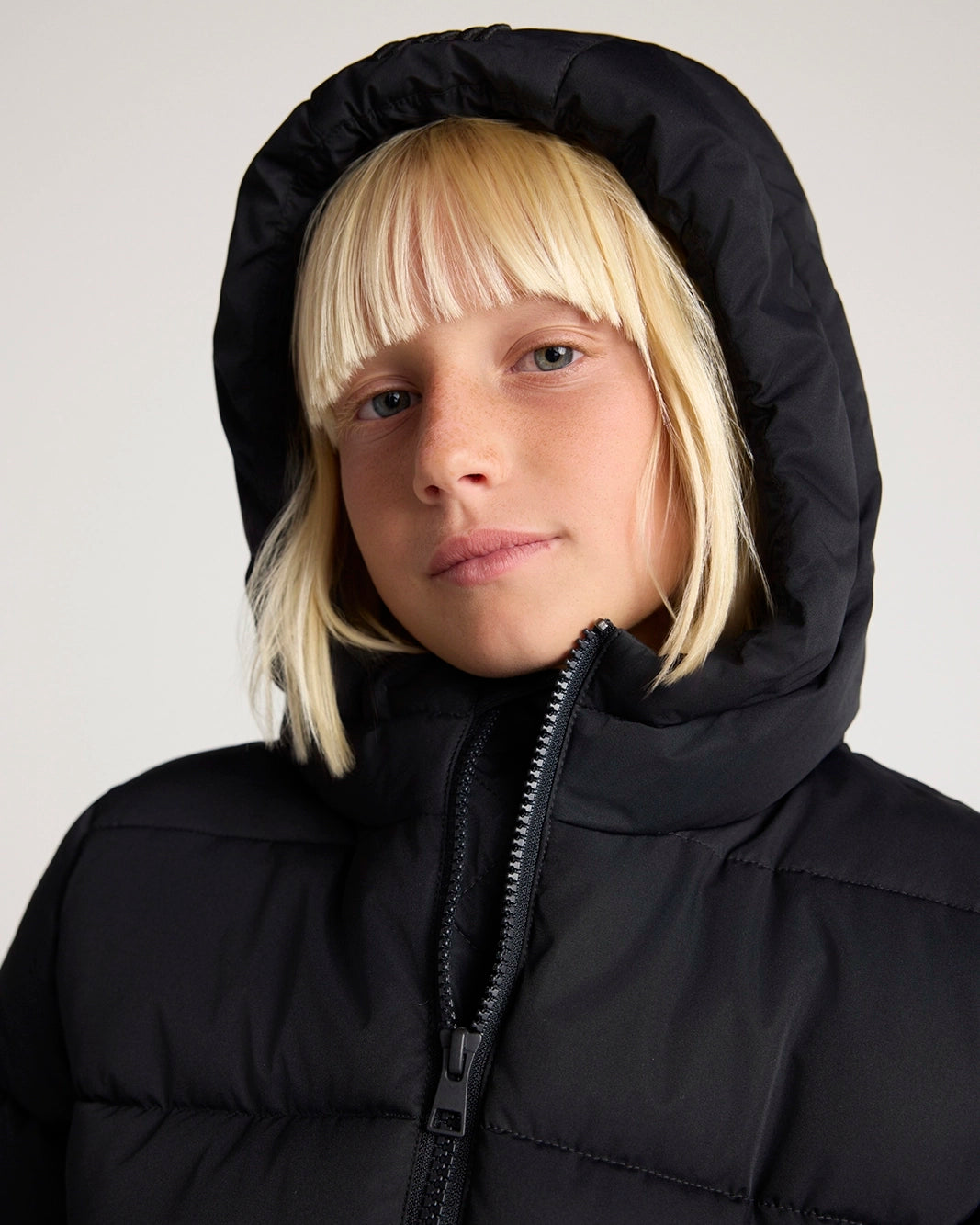 The Kids' Sorona™ Fill GRS Certified Recycled Polyester Puffer Jacket - Black