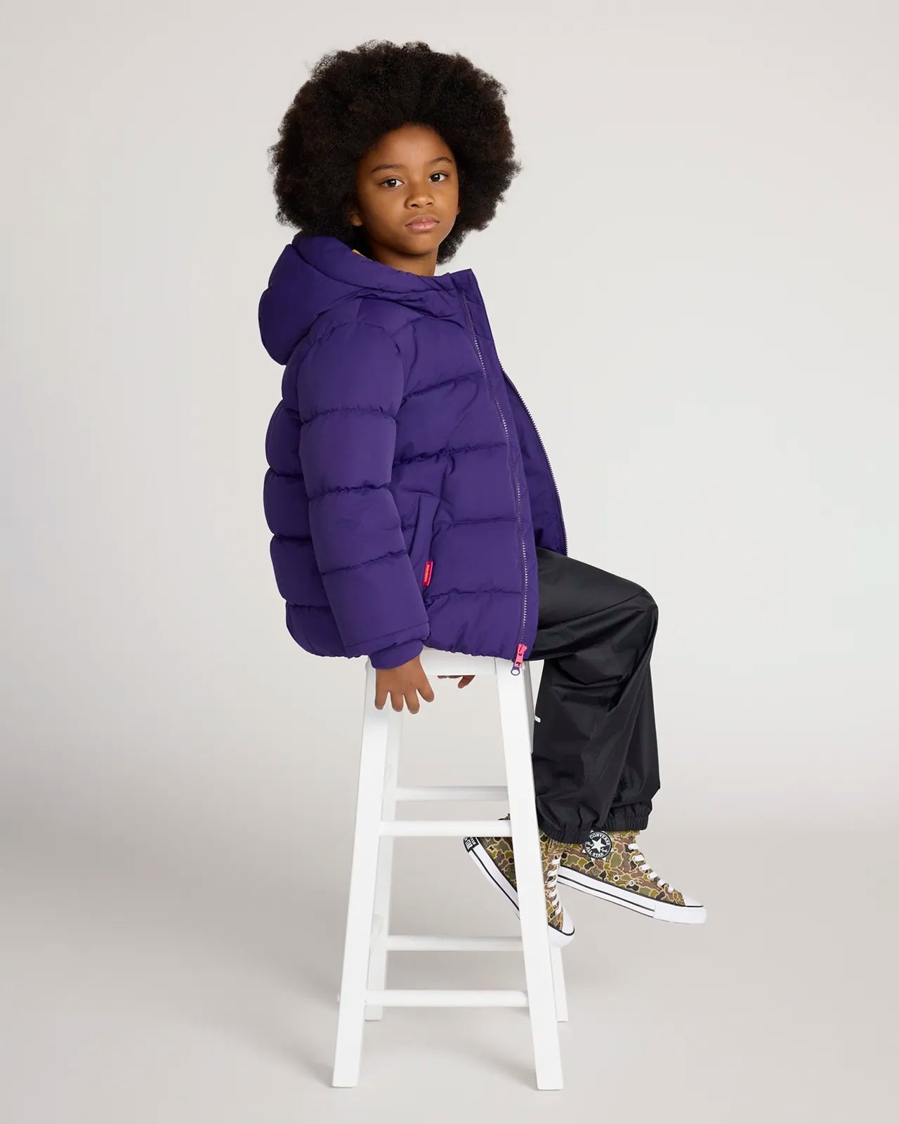 The Kids' Sorona™ Fill GRS Certified Recycled Polyester Puffer Jacket - Purple