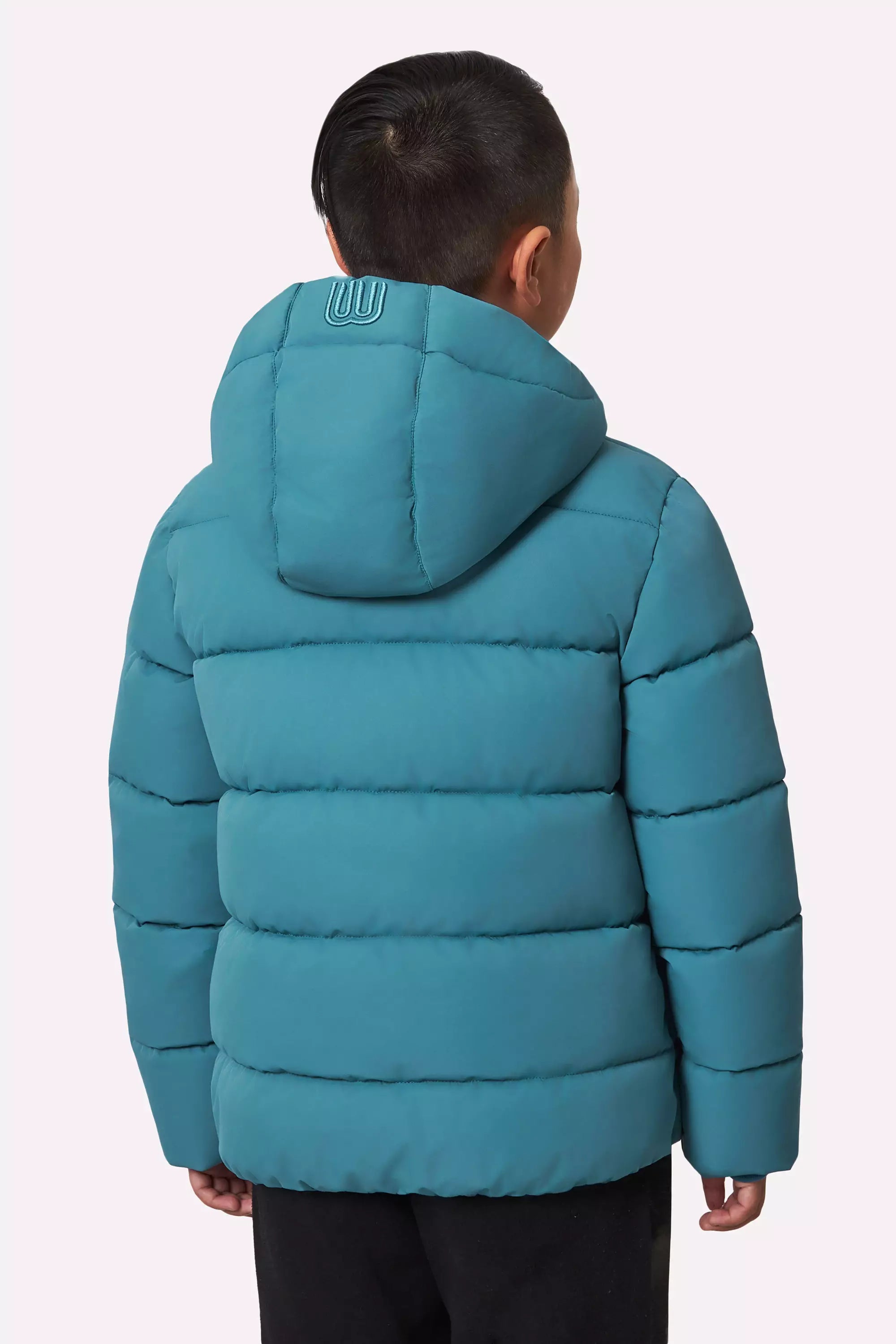 Unisex Kid’s Puffer Down Jacket - Storm Blue