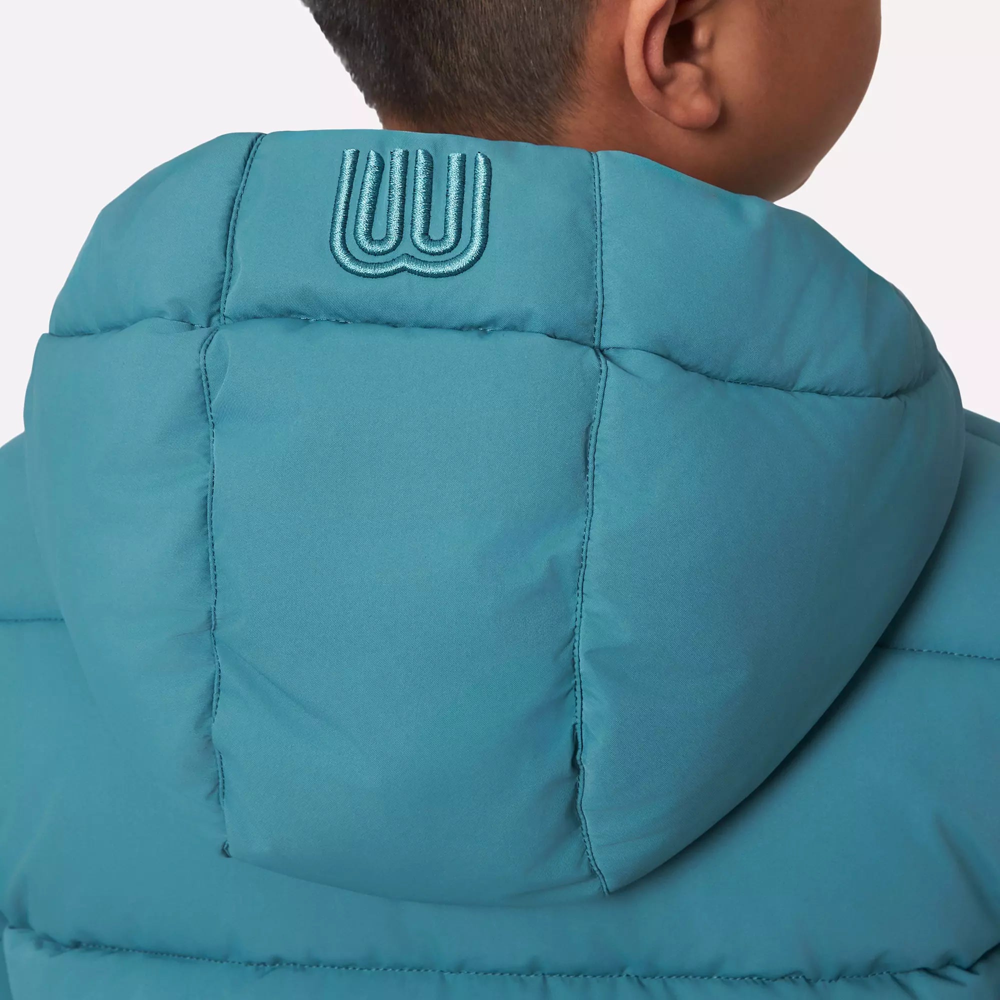 Unisex Kid’s Puffer Down Jacket - Storm Blue