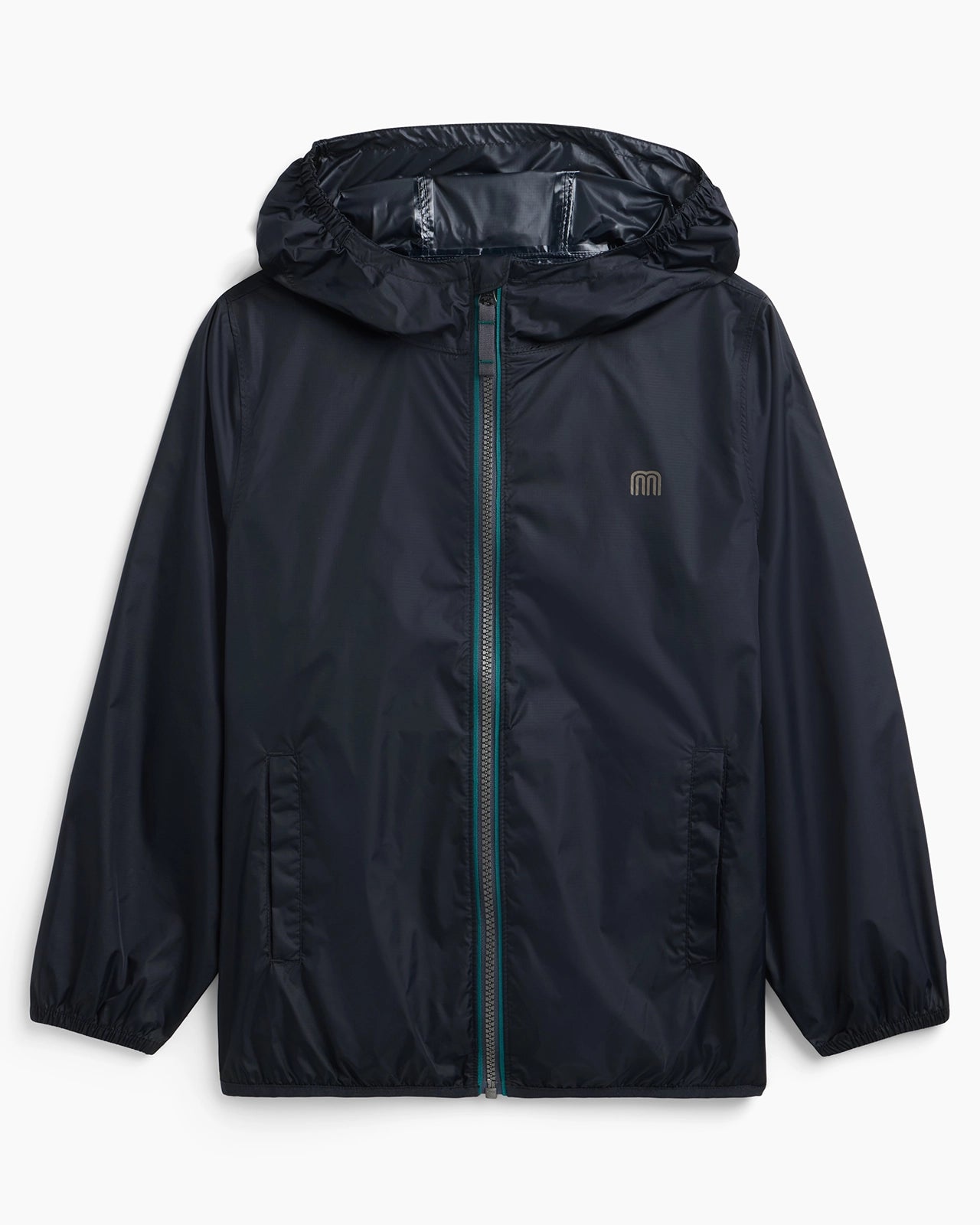 The Kids' Packable GRS Certified Recycled Nylon Splash Rain Jacket - Black