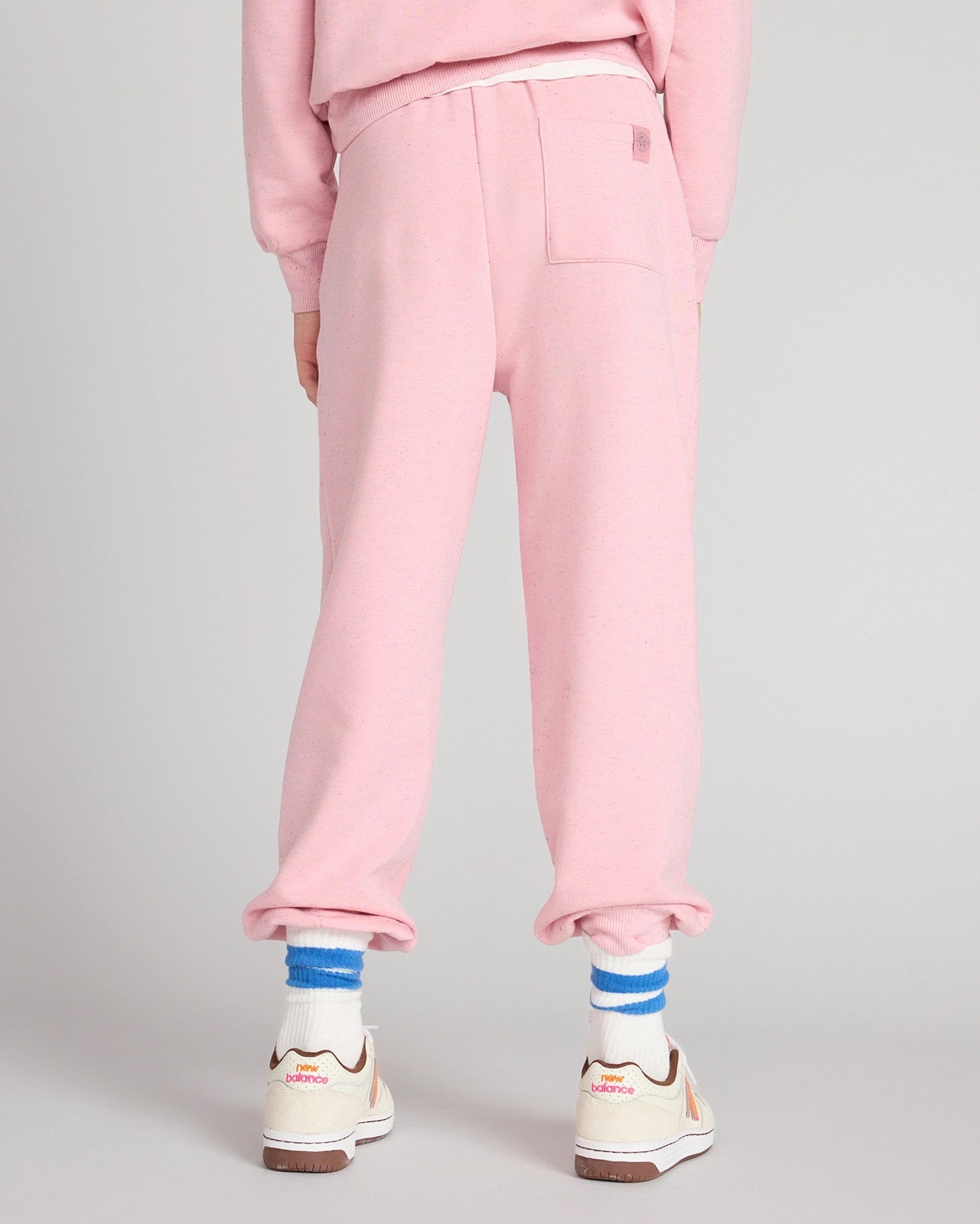 The Kids' Ecovero™ + GRS Certified Recycled Poly Candy Fleece Jogger - Pink