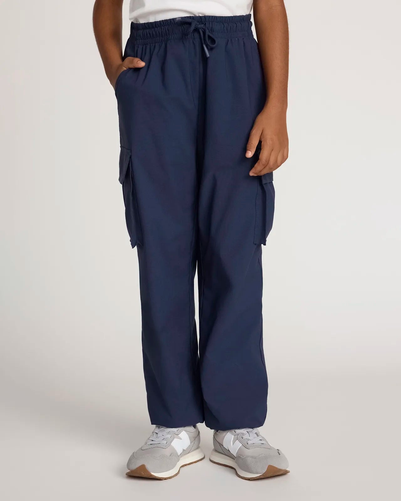 The Kids' Warm Stretch GRS Certified Recycled Nylon Cargo Pant - Navy