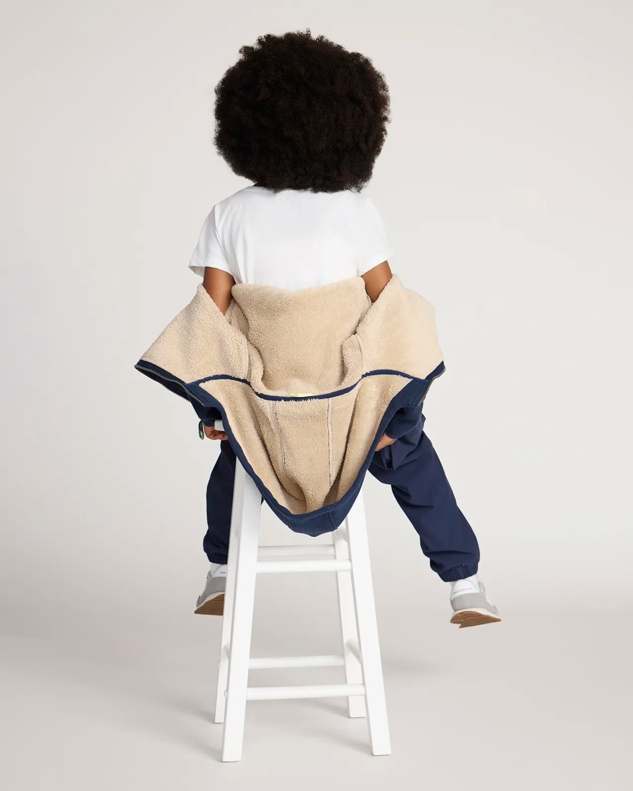 The Kids' Soft Luxe Organic Cotton + GRS Certified Recycled Polyester Jacket - Navy
