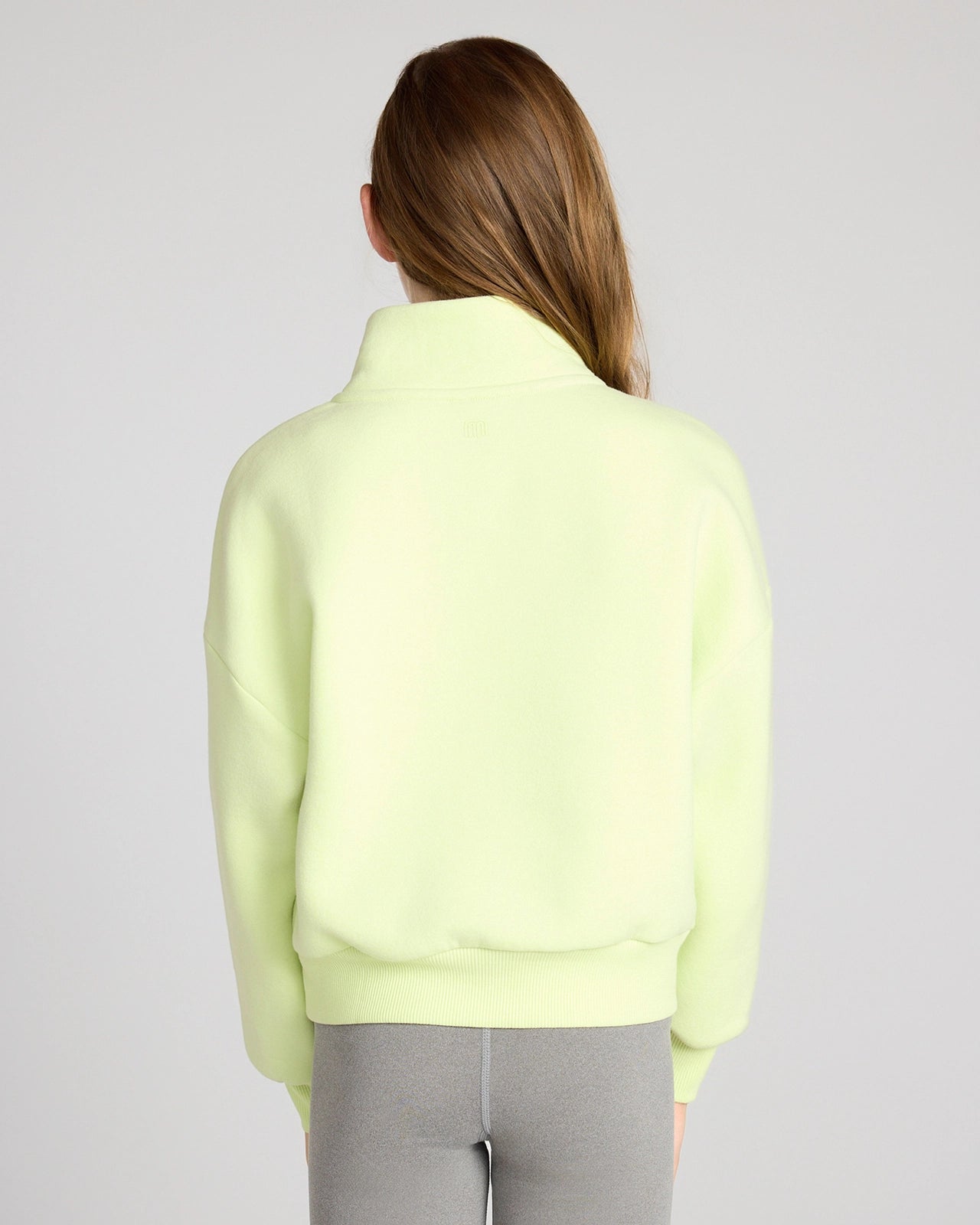 The Soft GRS Certified Recycled Poly + Organic Cotton 1/2 Zip Top