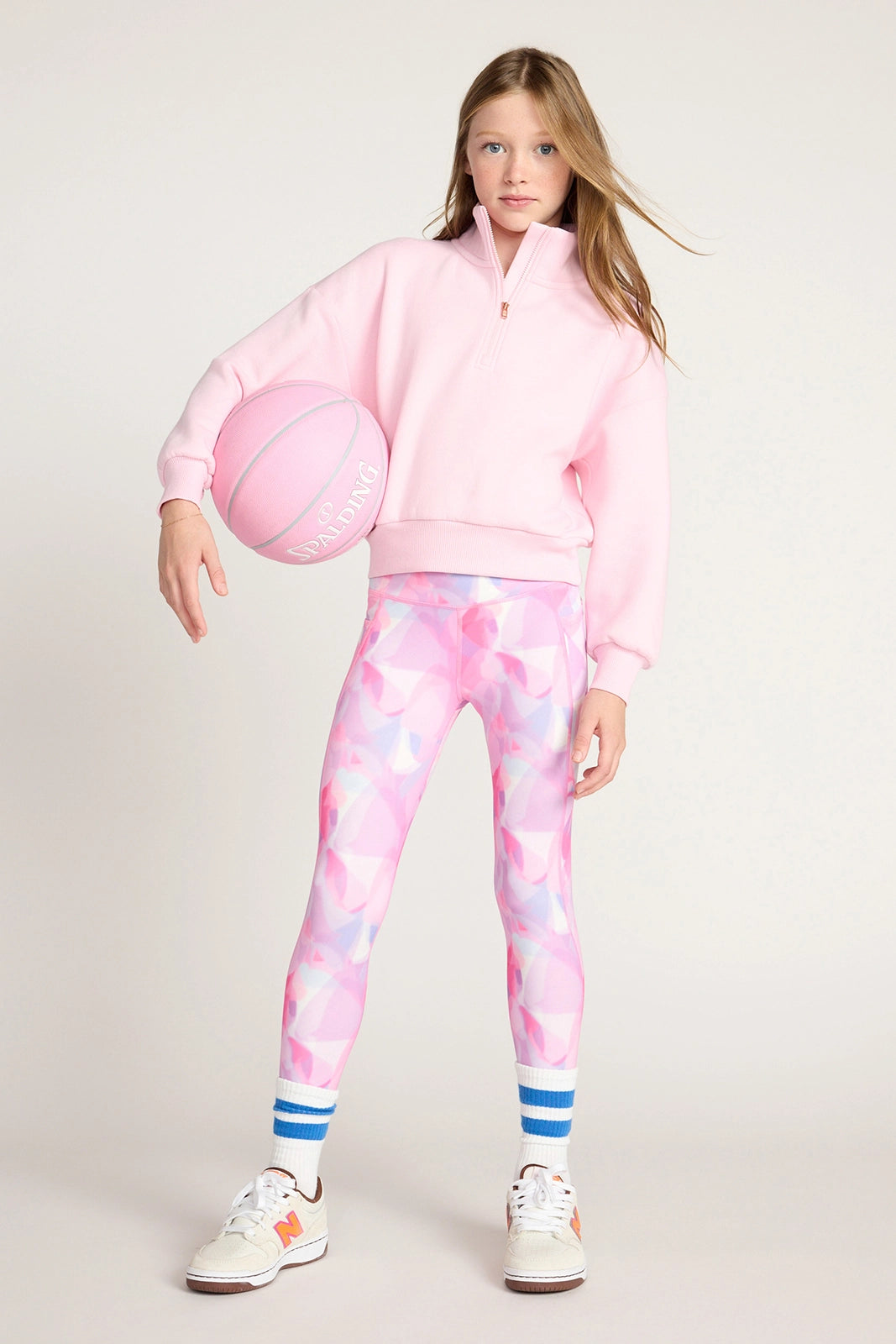 The Soft GRS Certified Recycled Poly + Organic Cotton 1/2 Zip Top