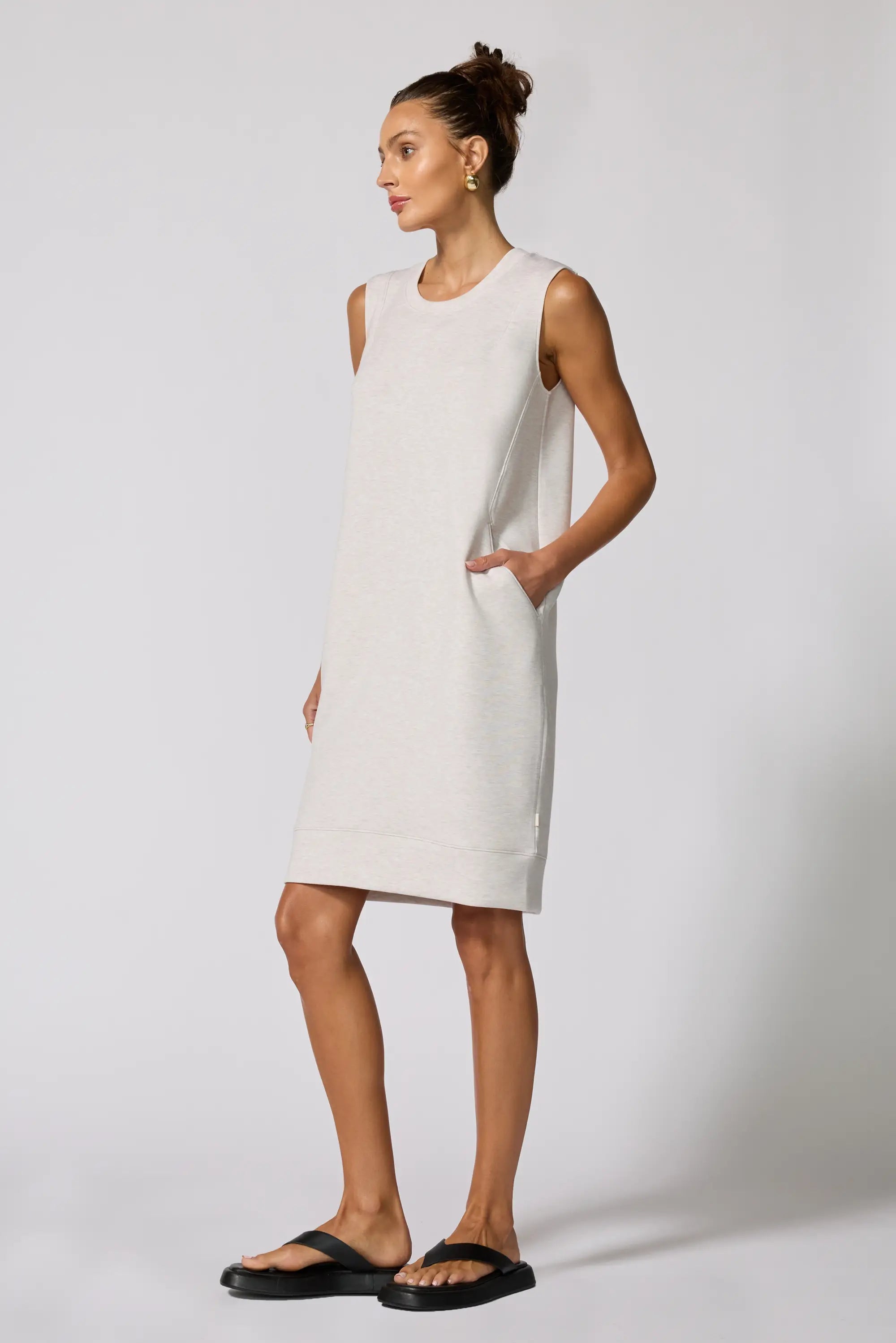 Dreamweave Dress - Htr Moonbeam