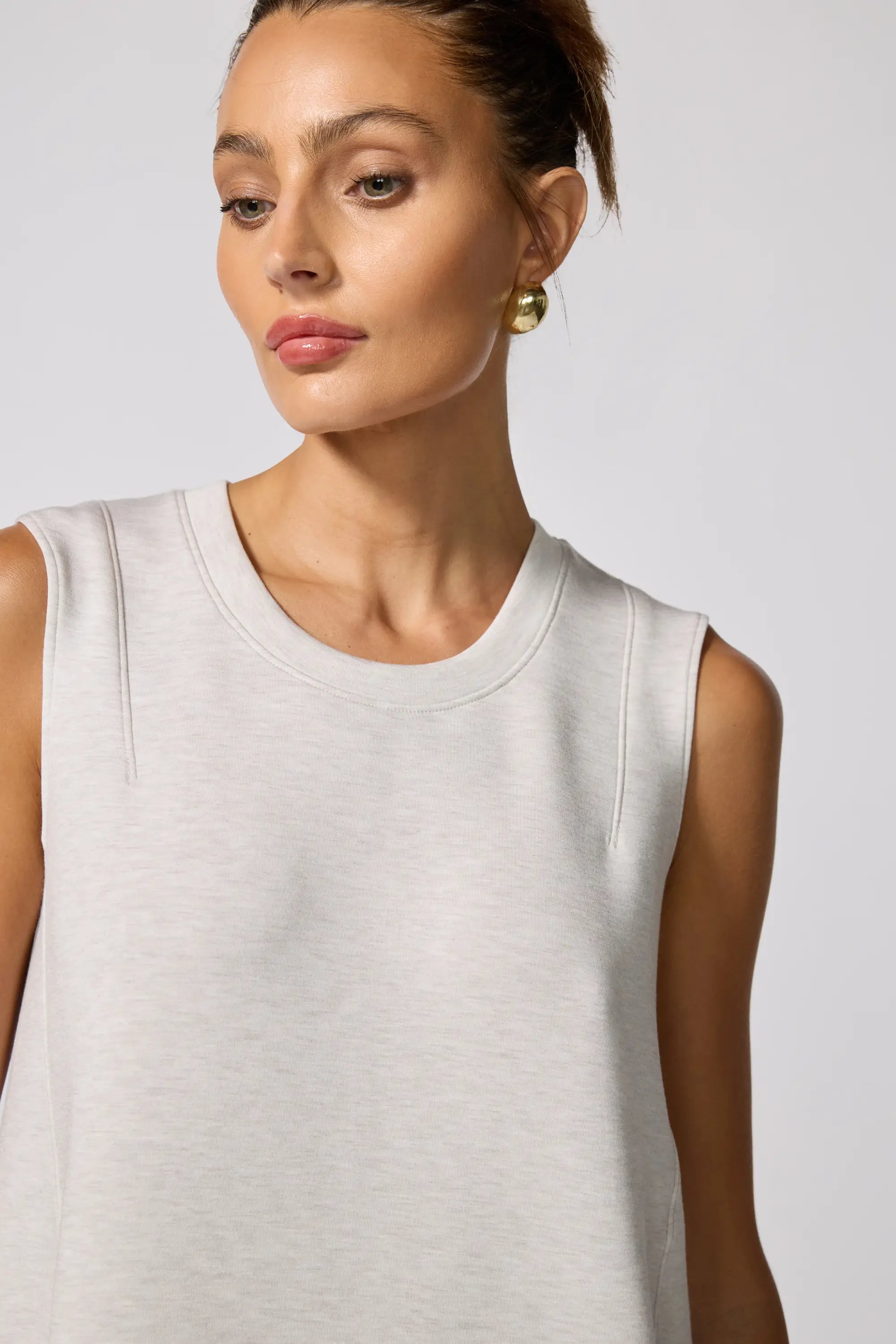 Dreamweave Dress - Htr Moonbeam