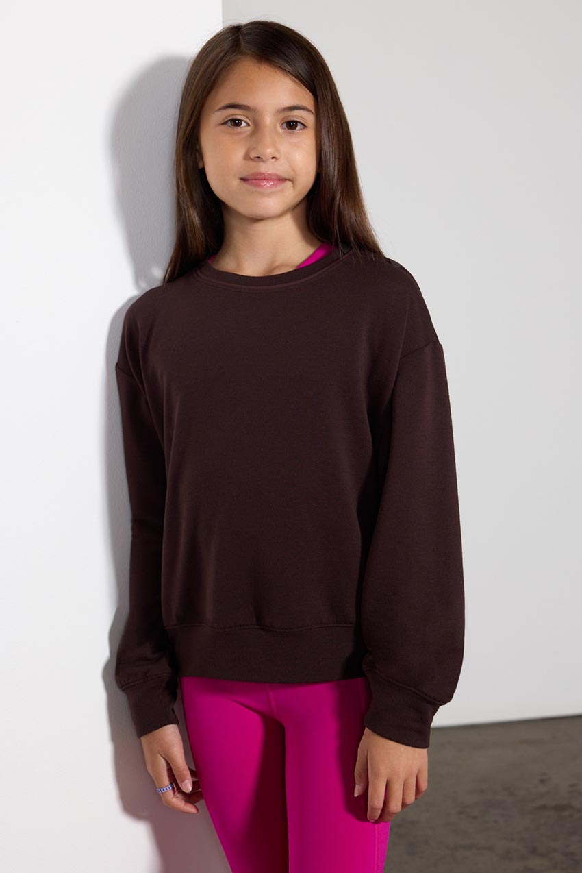 Serene Recyced Polyester TENCEL™ Girls’ Sweat Shirt