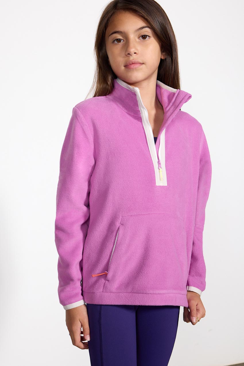 Mission Girls’ Polar Fleece 1/2 Zip