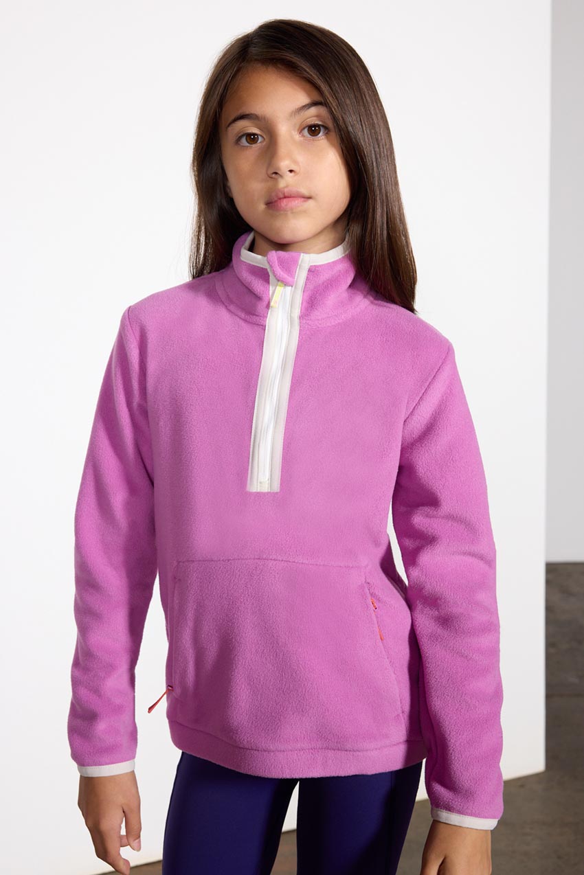 Mission Girls’ Polar Fleece 1/2 Zip