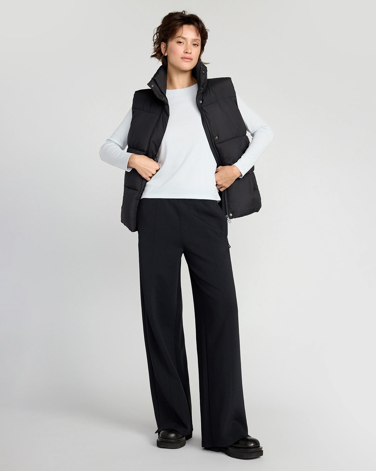 The Sorona™ Fill GRS Certified Recycled Poly Puffer Vest - Black