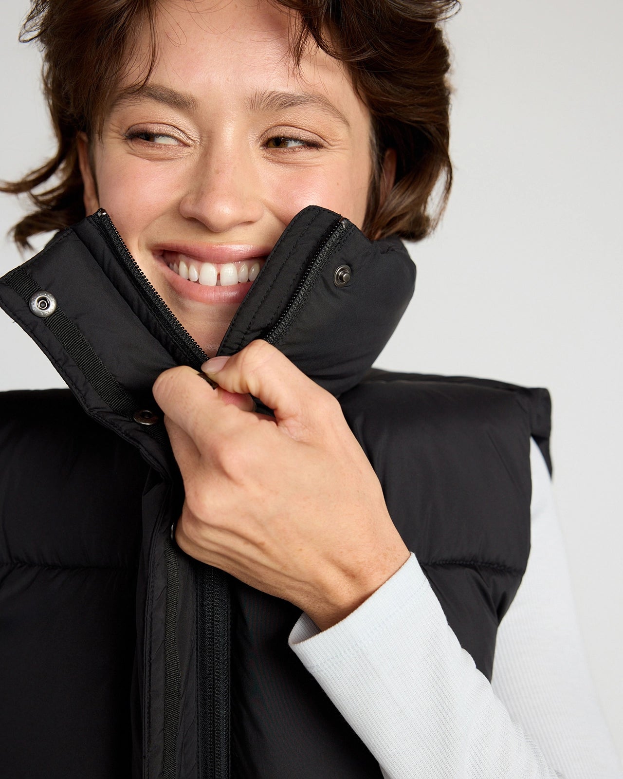 The Sorona™ Fill GRS Certified Recycled Poly Puffer Vest - Black