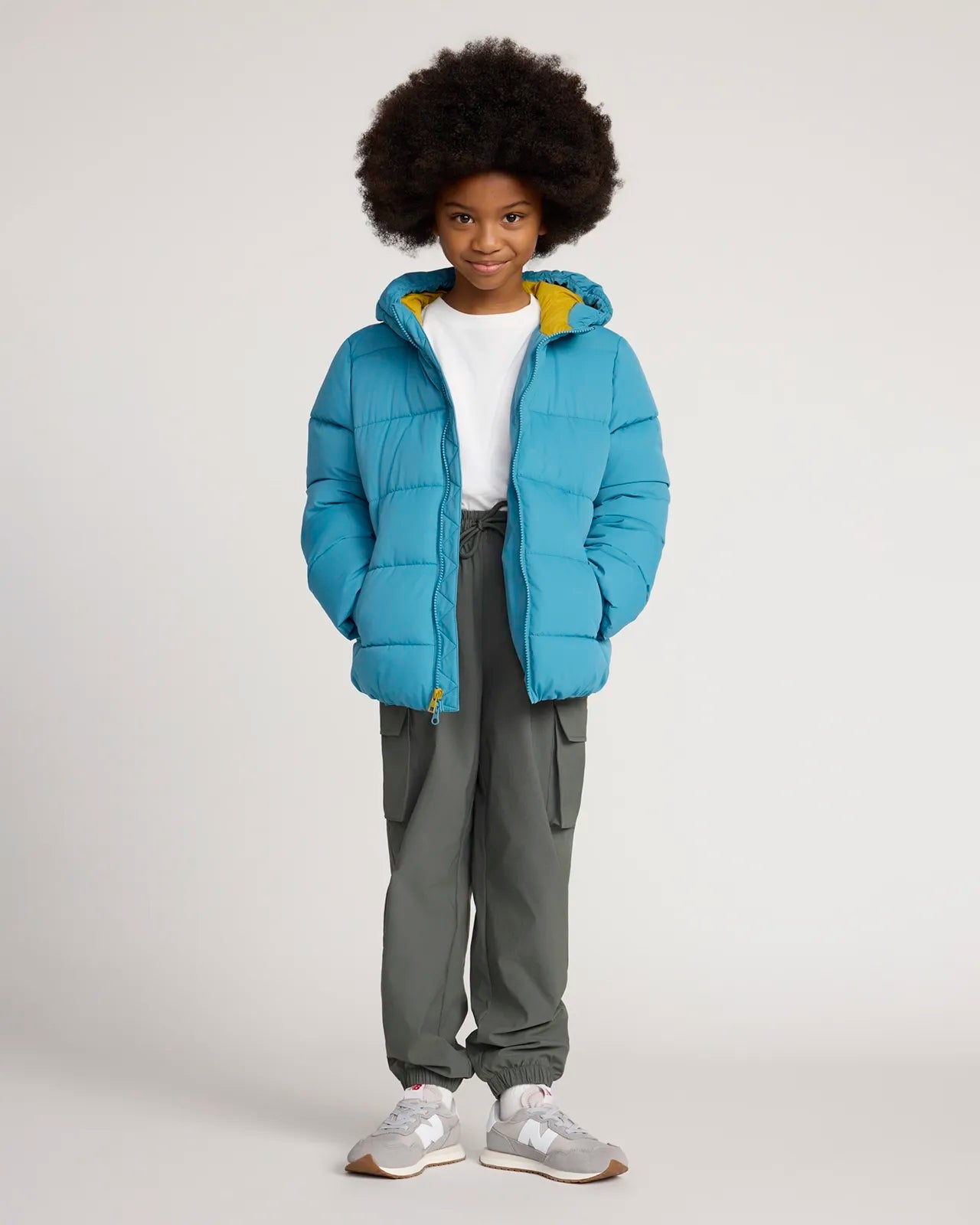 The Kids' Sorona™ Fill GRS Certified Recycled Polyester Puffer Jacket - Storm Blue