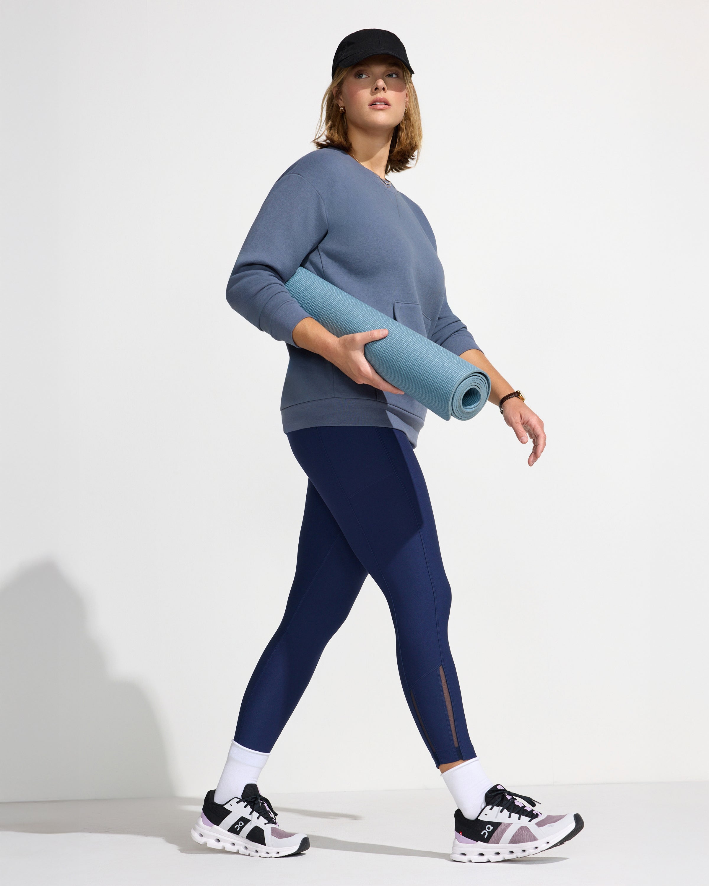 The Active Power Mesh Legging - Moonlit Ocean Navy