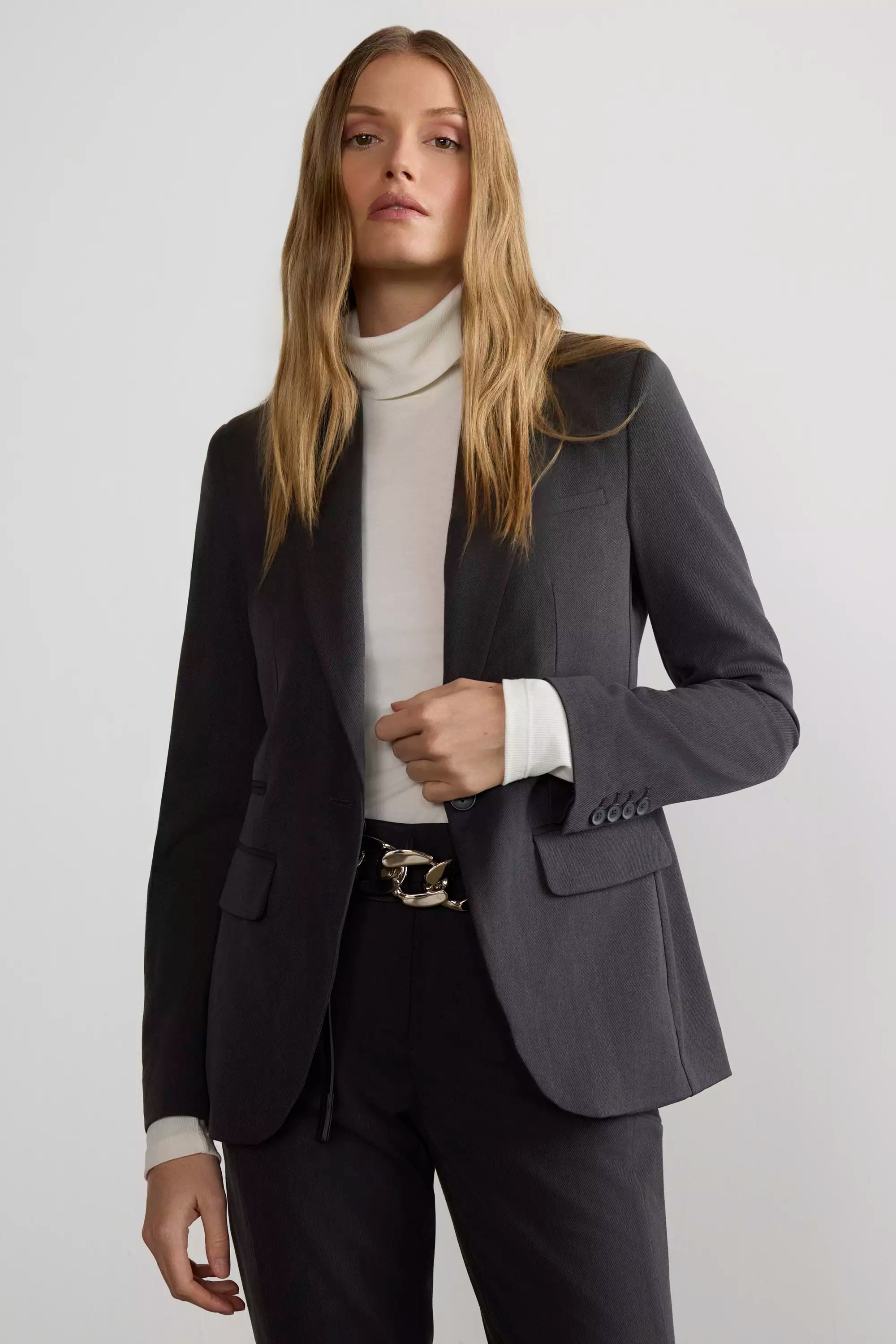 Insight Twill Blazer - Wayward Grey