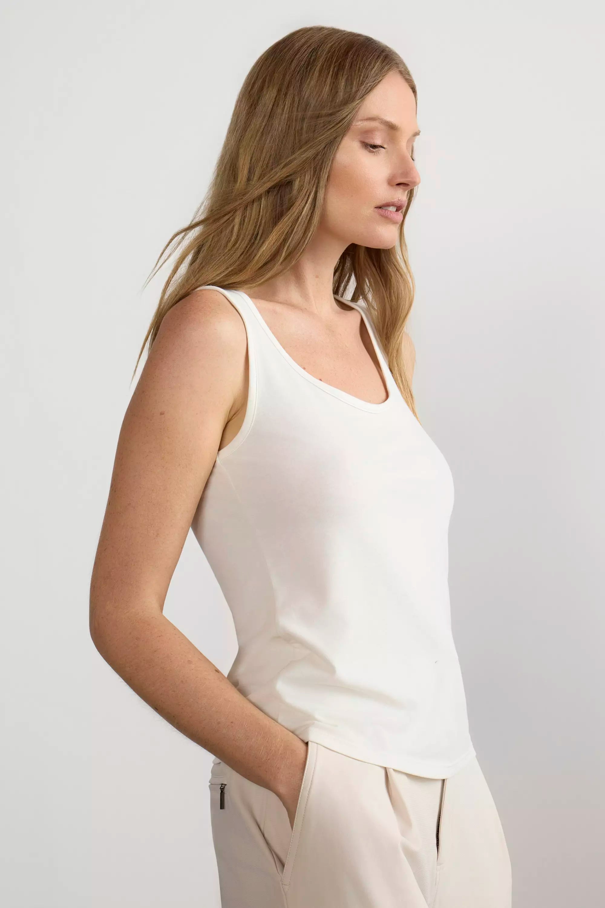 Expression Scoop Neck Tank Top