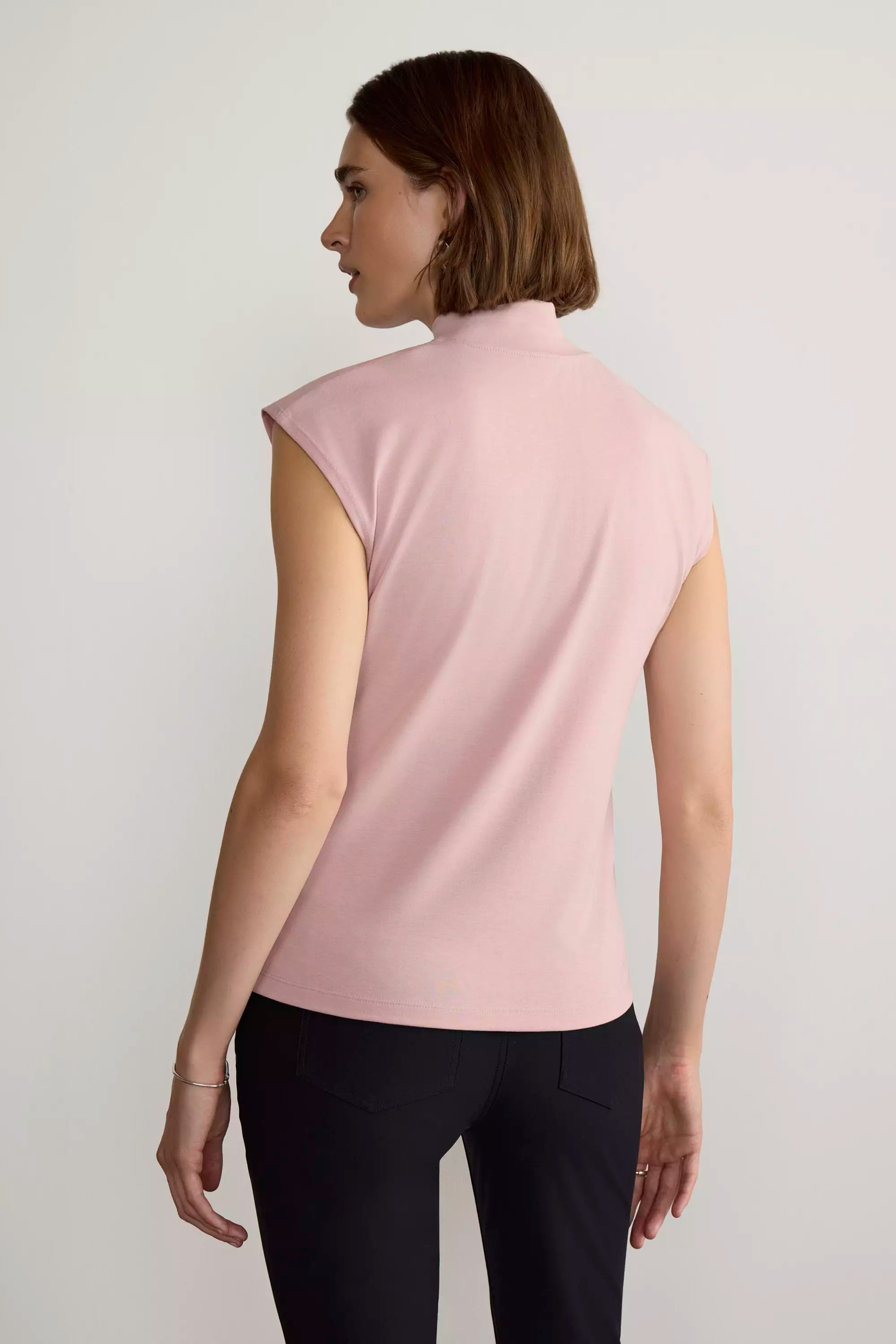 Expression Sleeveless Mock Neck Top