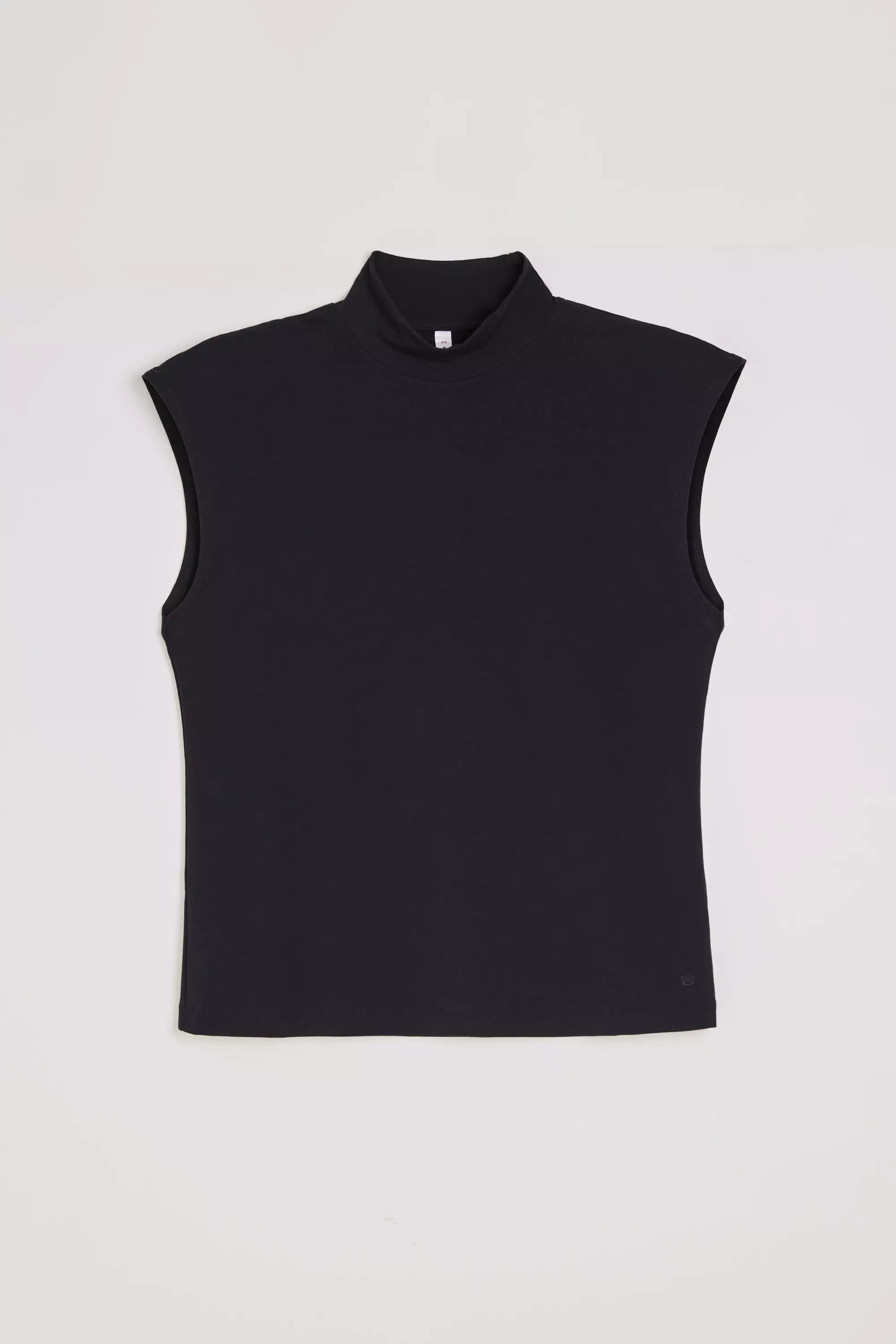 Expression Sleeveless Mock Neck Top