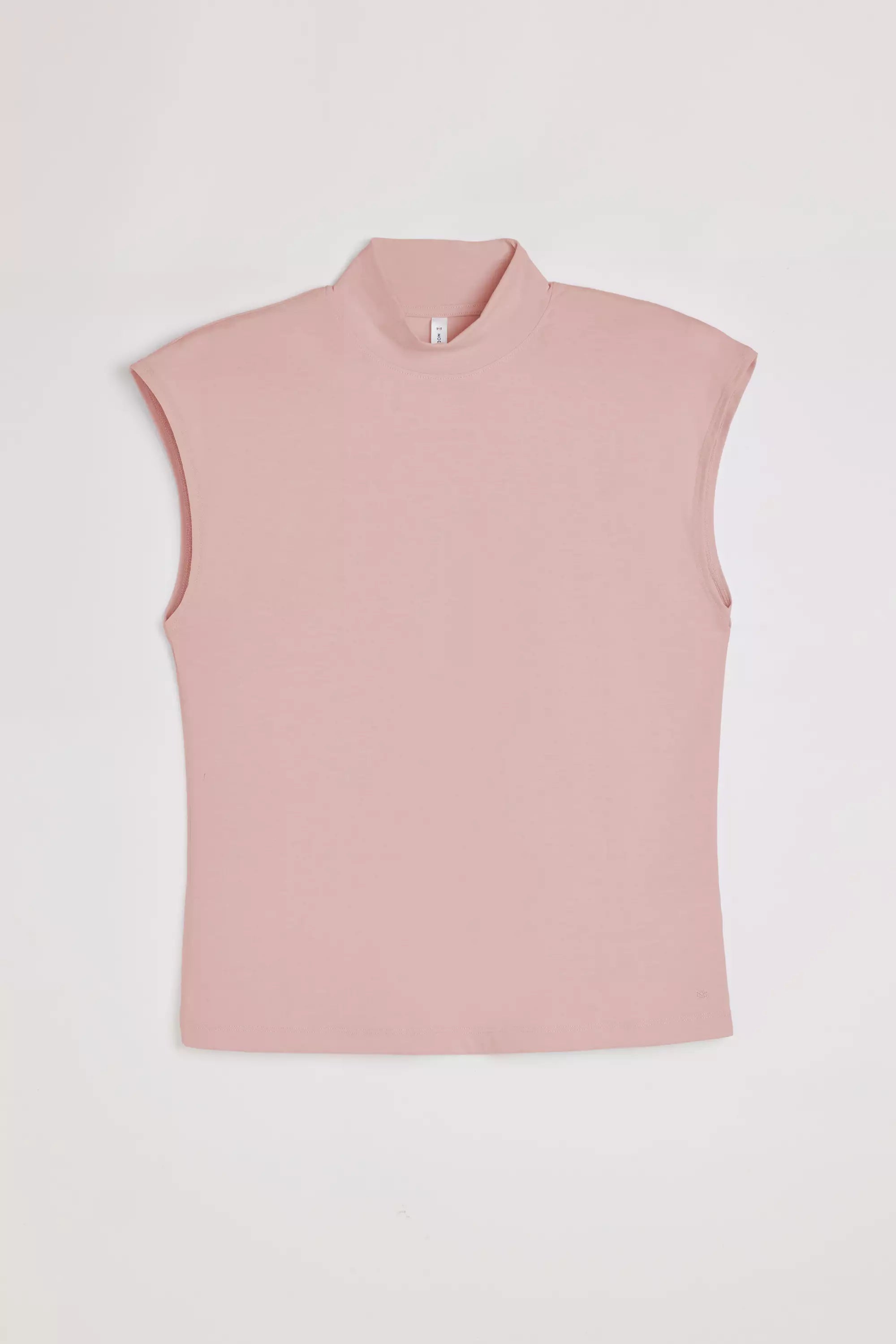 Expression Sleeveless Mock Neck Top