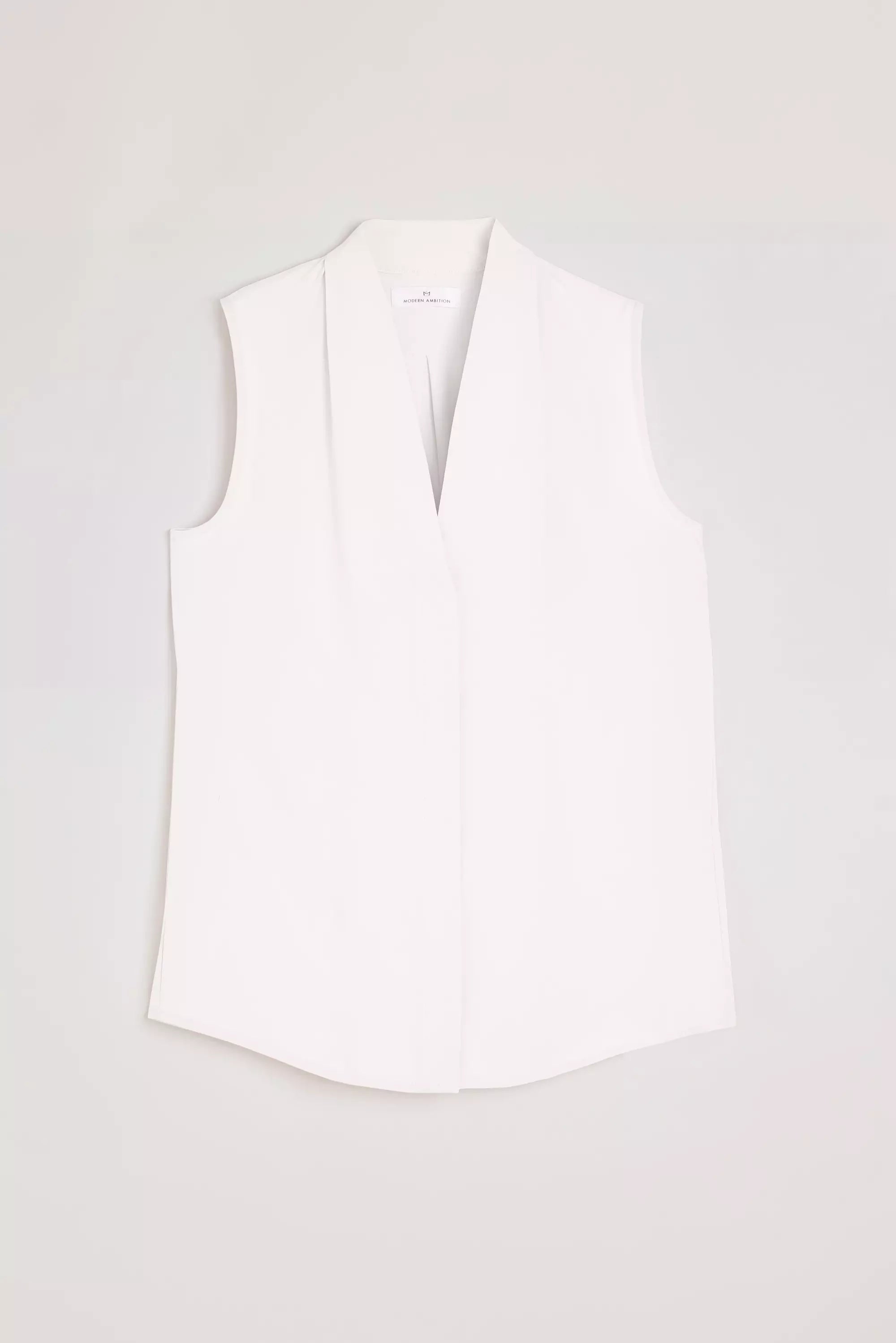 Resource Sleeveless V-Neck Blouse with Pleats