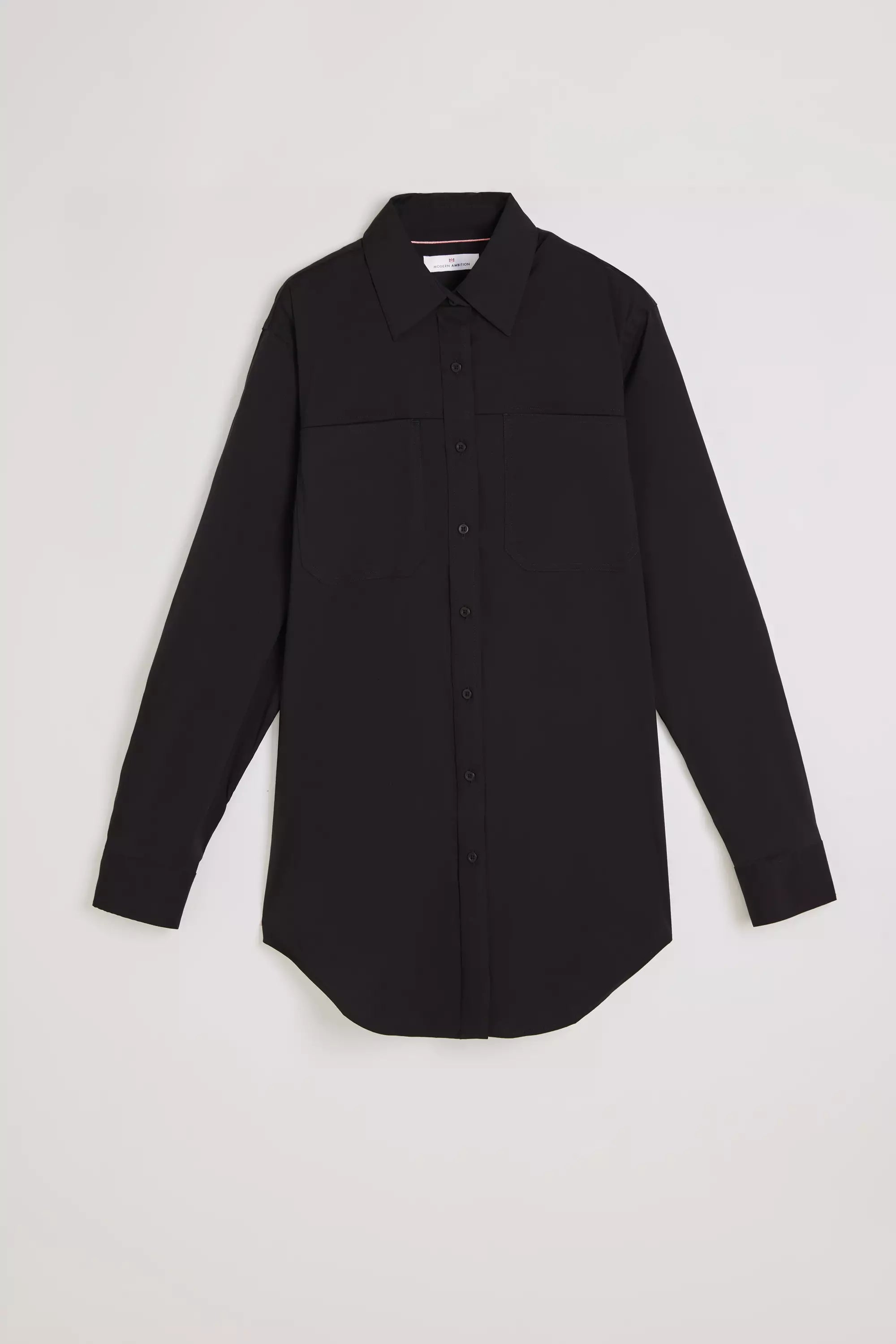 Suitable Oversized Cargo Shirt with Patch Pockets