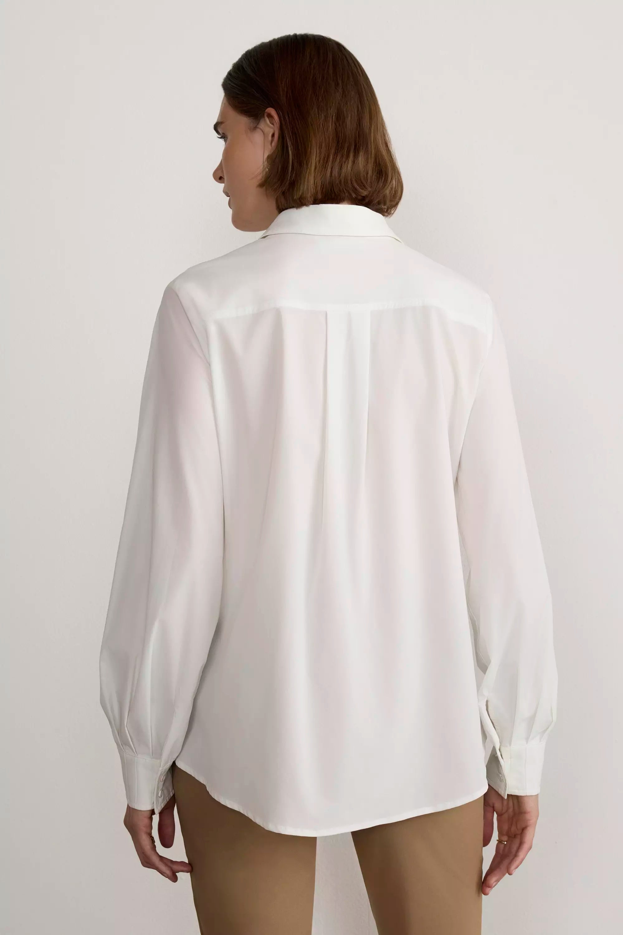 Resource Relaxed Blouse with Pleated Sleeve Cuff Detail