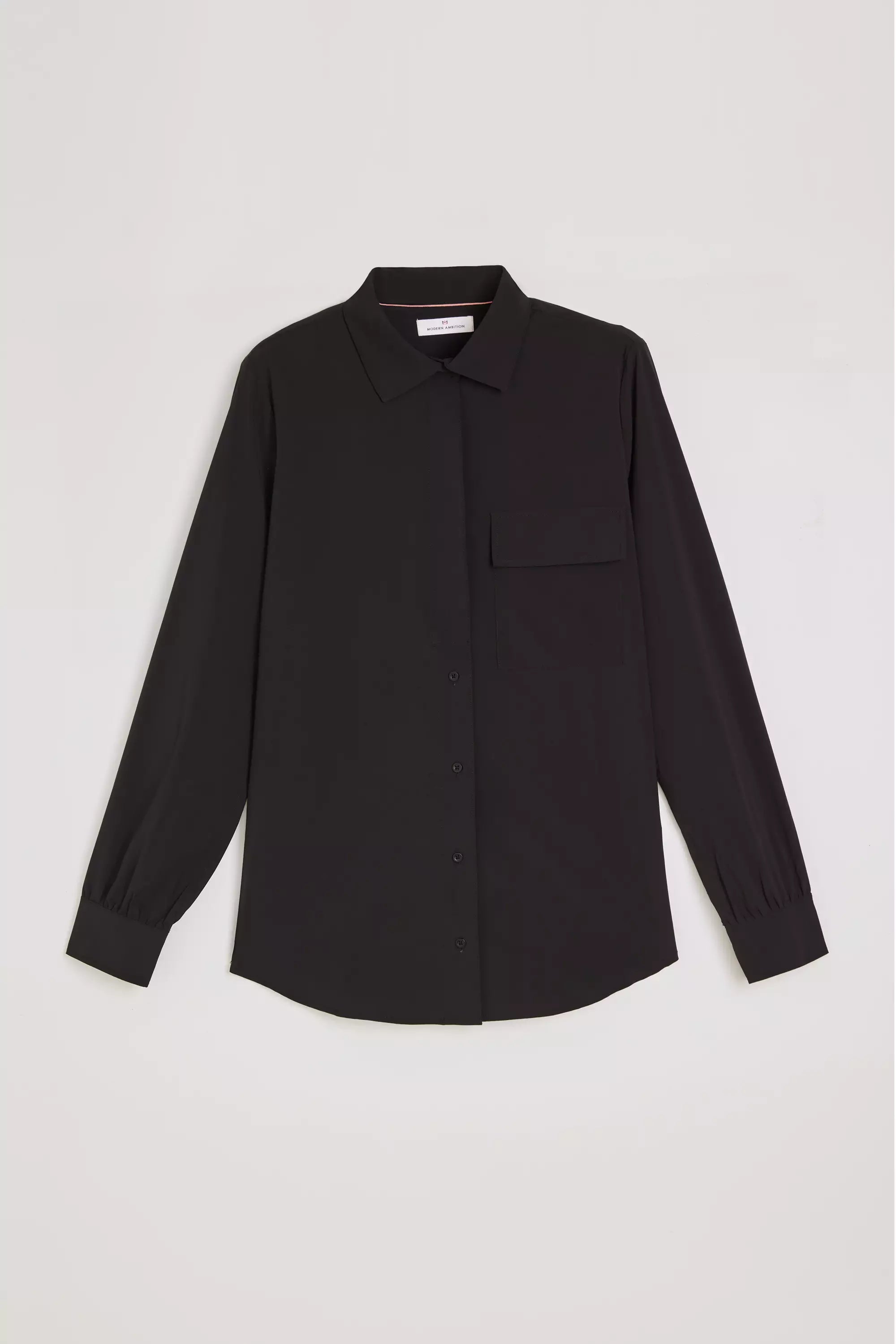 Resource Relaxed Blouse with Pleated Sleeve Cuff Detail