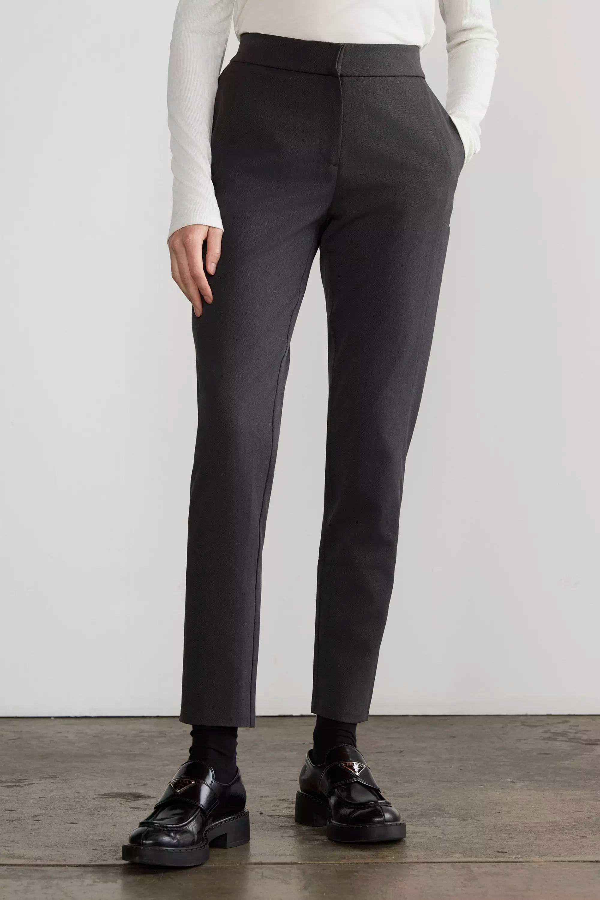 Trailblaze High-Rise Slim Twill Trouser - Wayward Grey
