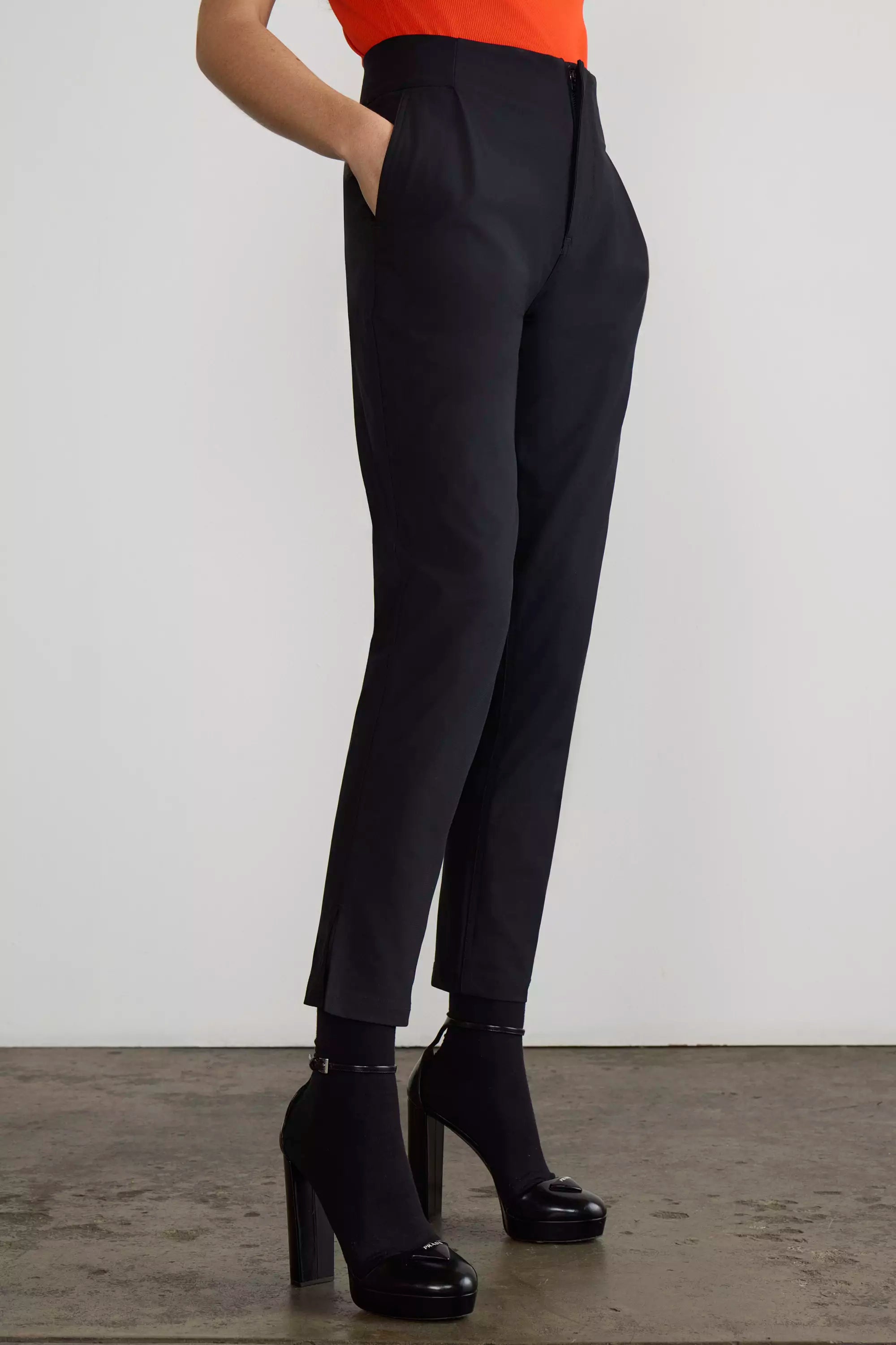 Limitless High-Rise Ankle Pant with Pleats