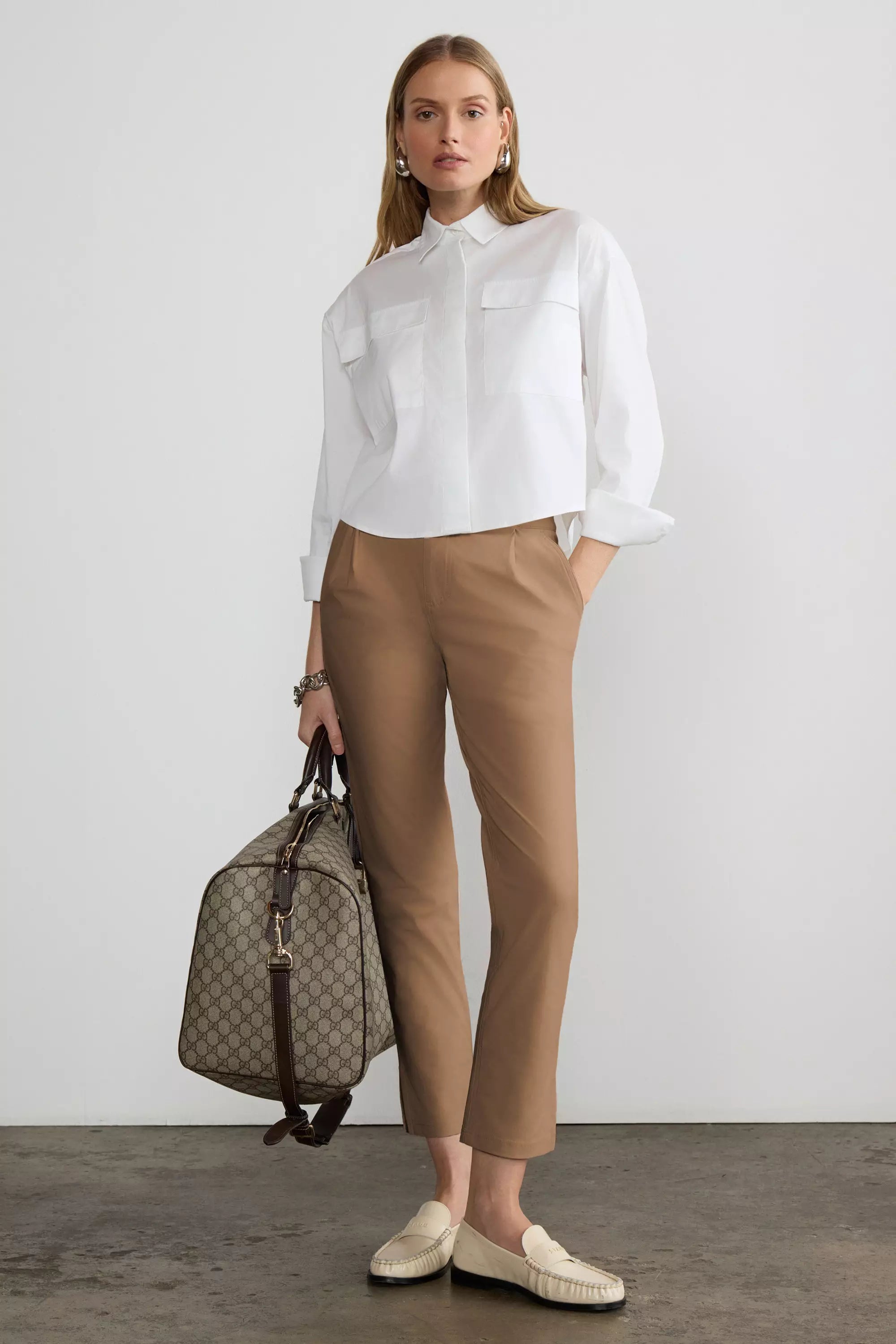 Limitless High-Rise Ankle Pant with Pleats