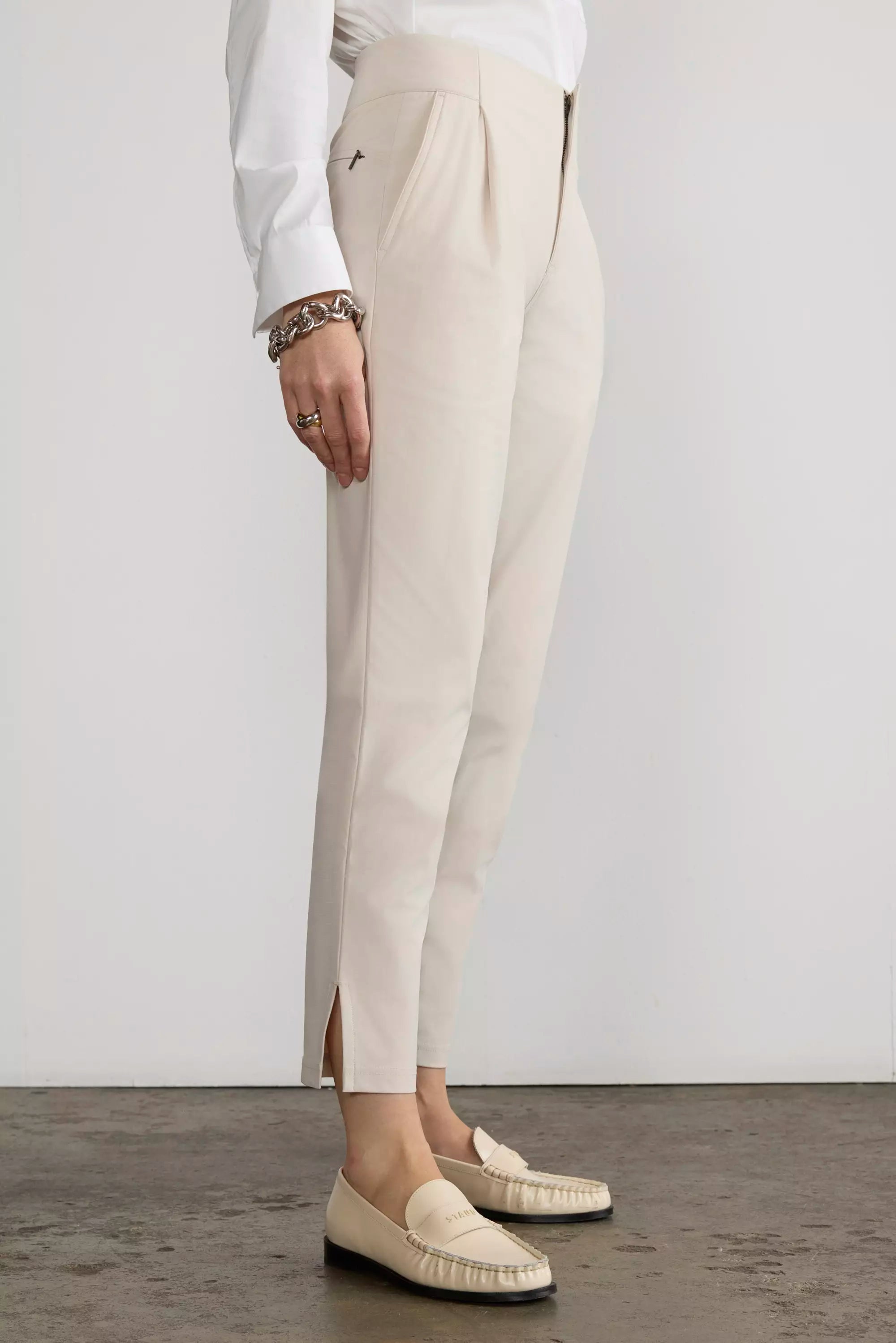 Limitless High-Rise Ankle Pant with Pleats