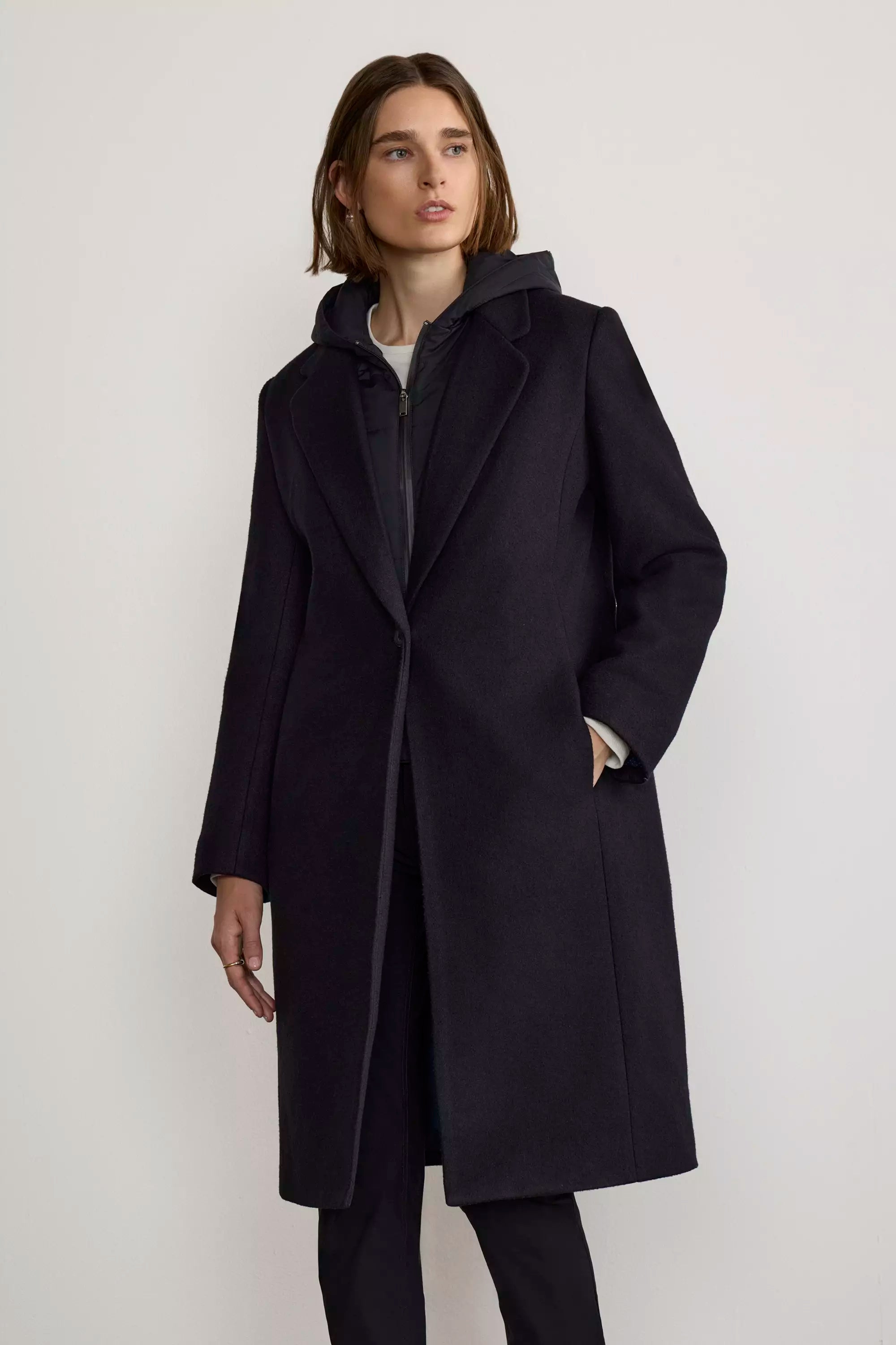 Goal-Getter Overcoat with Removable Hooded Fooler