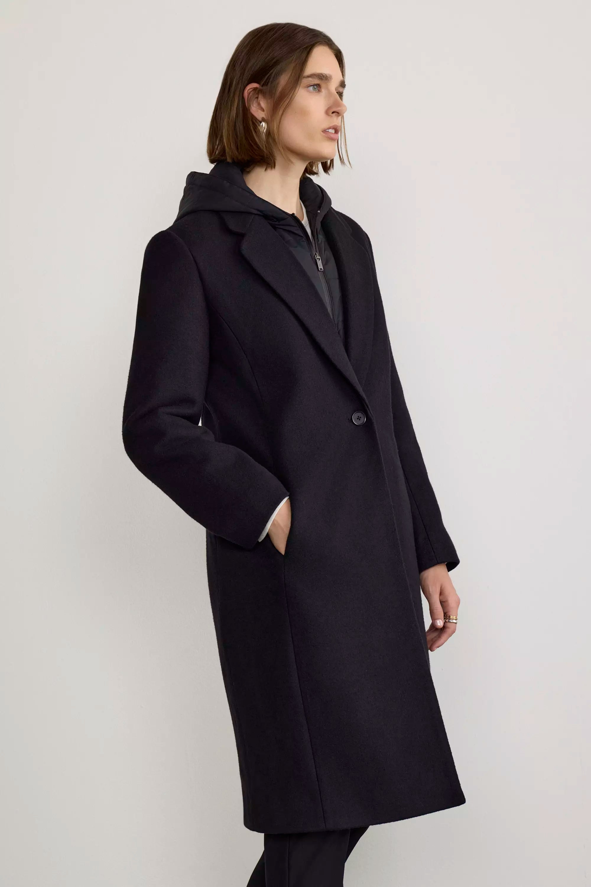 Goal-Getter Overcoat with Removable Hooded Fooler