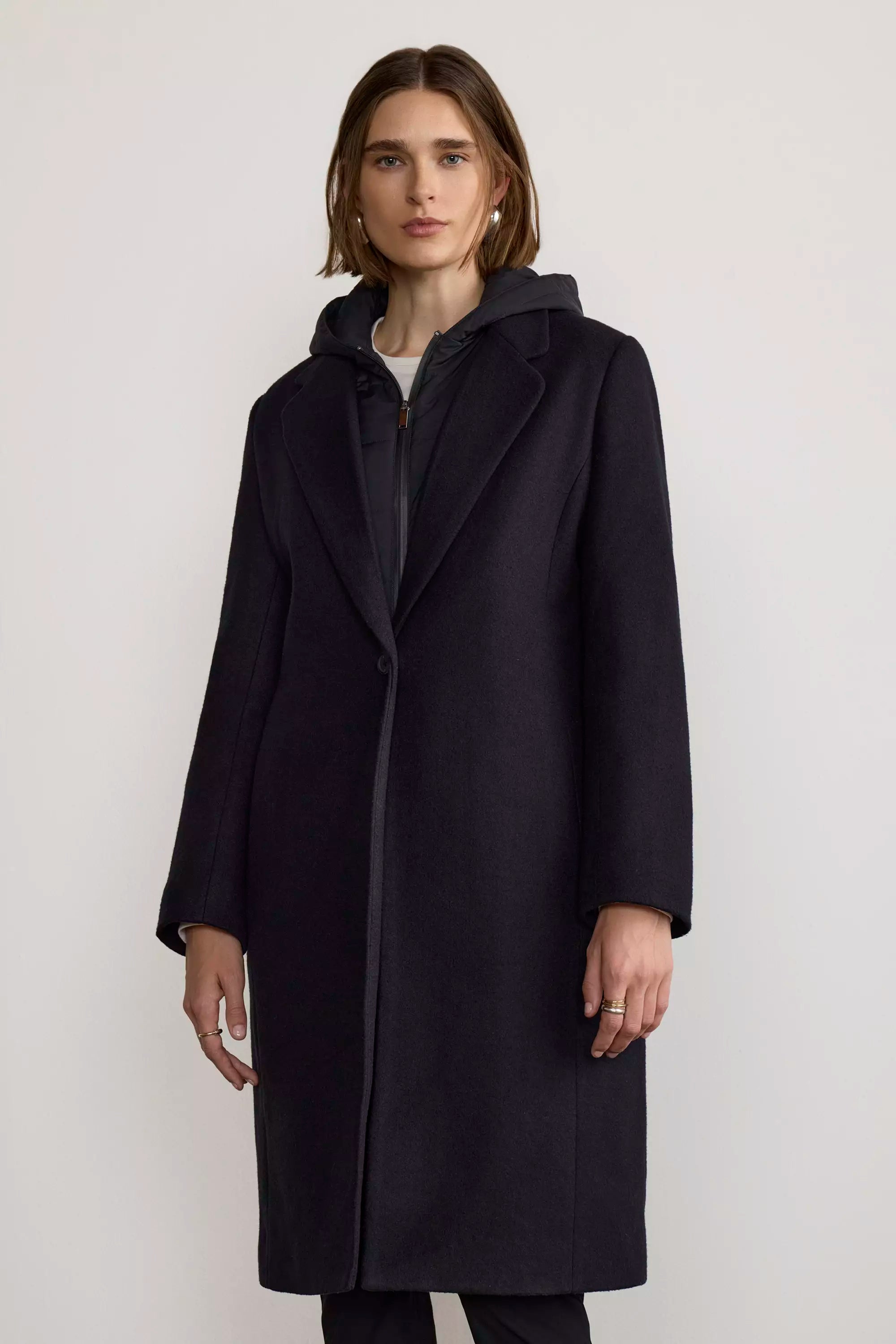 Goal-Getter Overcoat with Removable Hooded Fooler