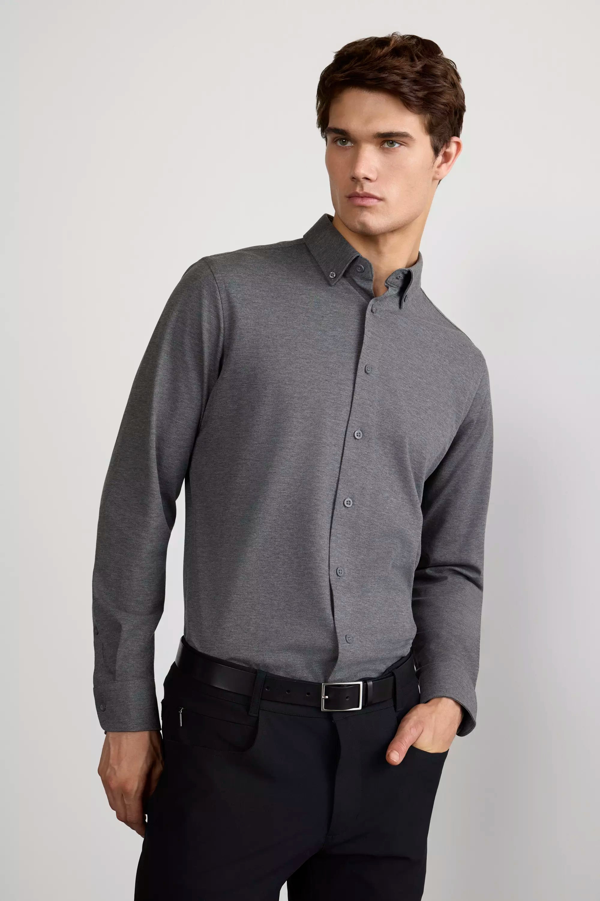 Integrity Slim-Fit FlexPique Shirt