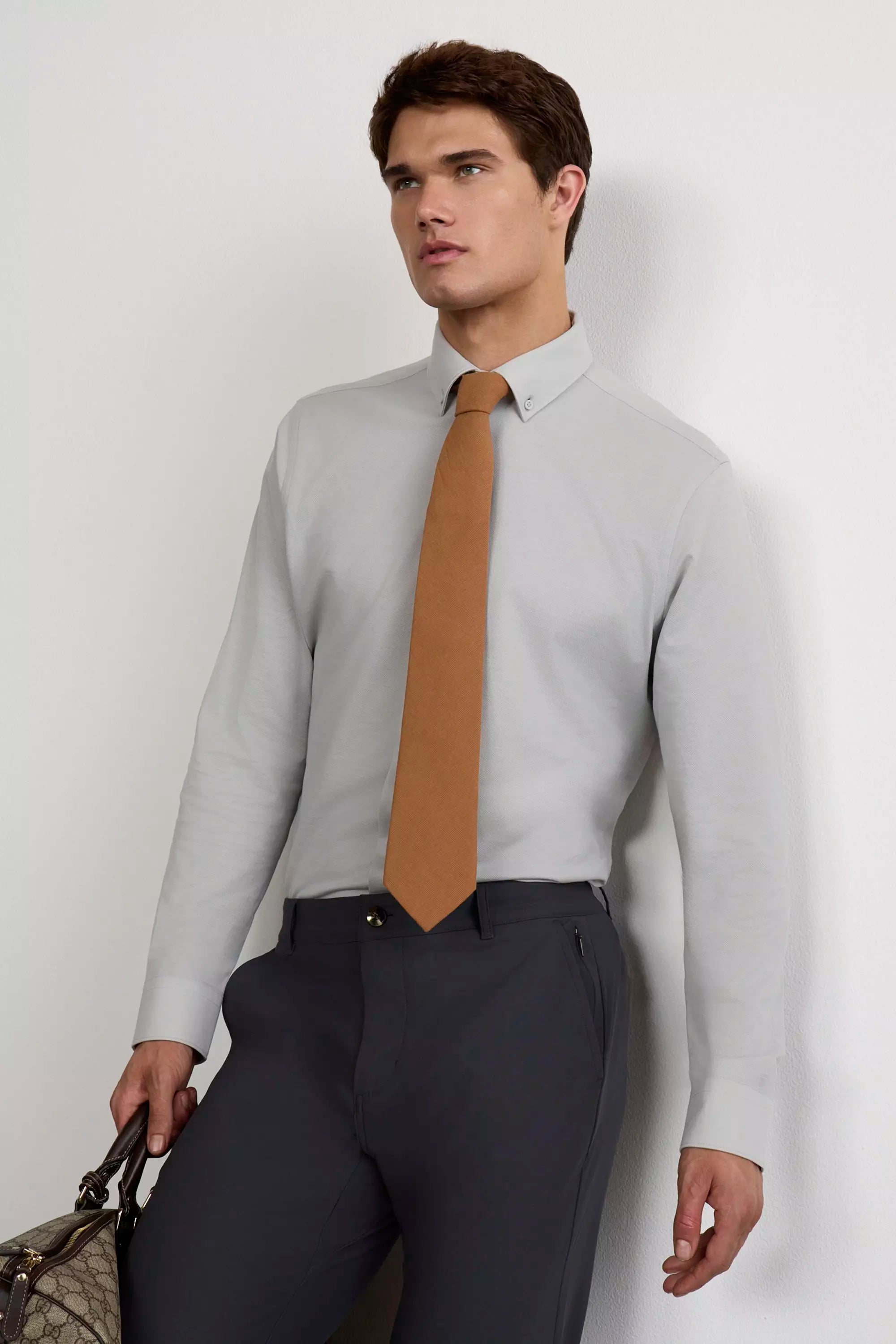 Interview FlexPique Knit Standard-Fit Shirt - Micro Chip