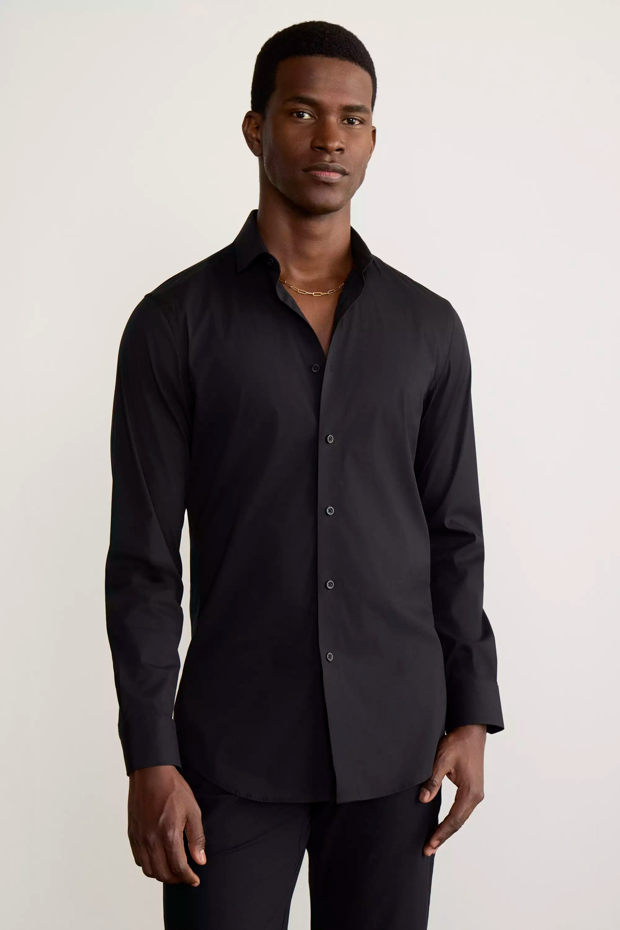 PerformLuxe Cotton Nylon Poplin Slim-Fit Shirt