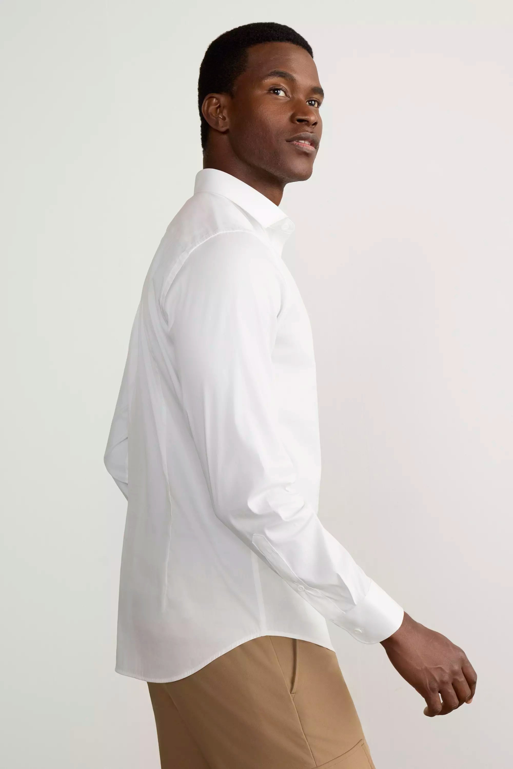 PerformLuxe Cotton Nylon Poplin Slim-Fit Shirt