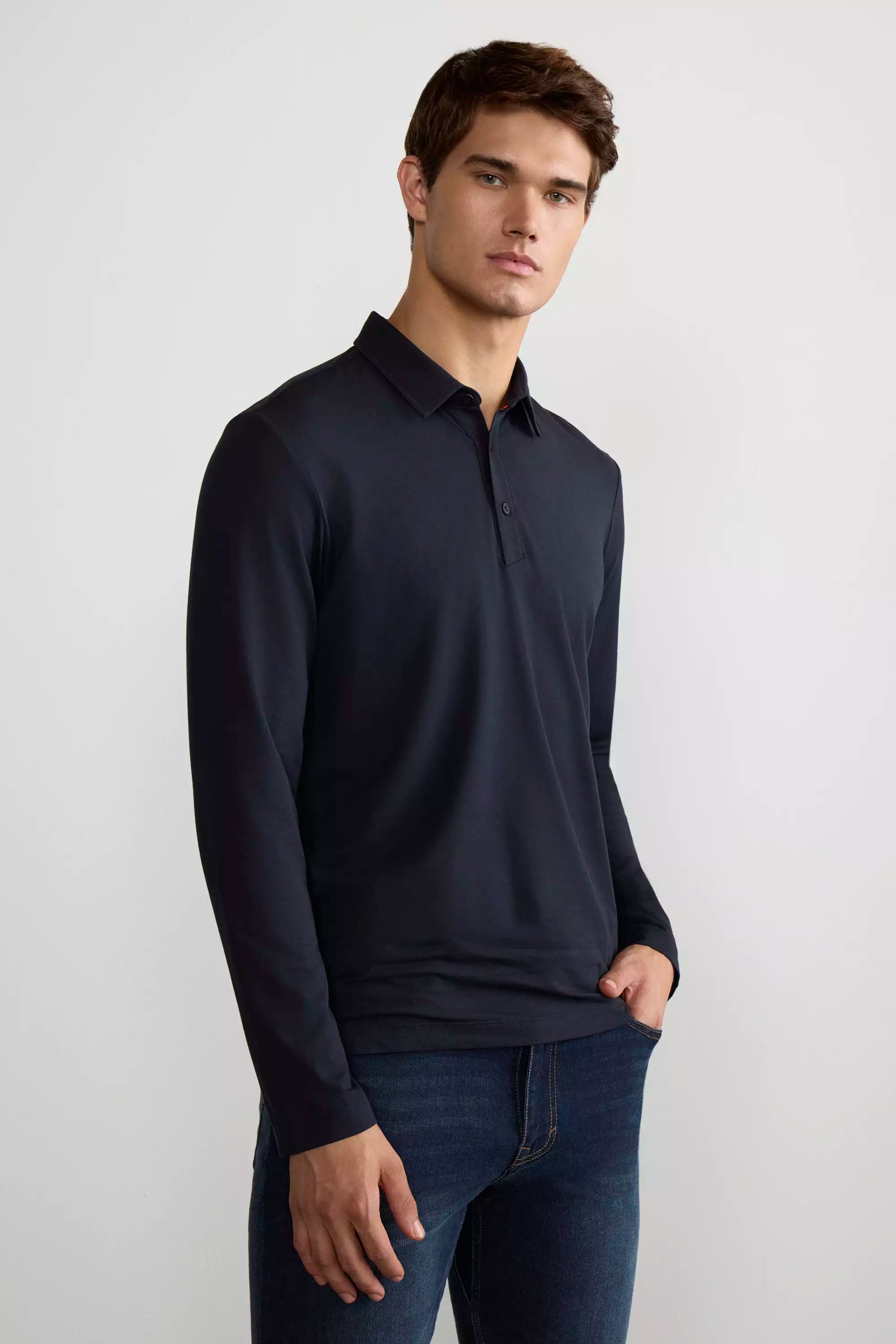 Resonate Long Sleeve Polo