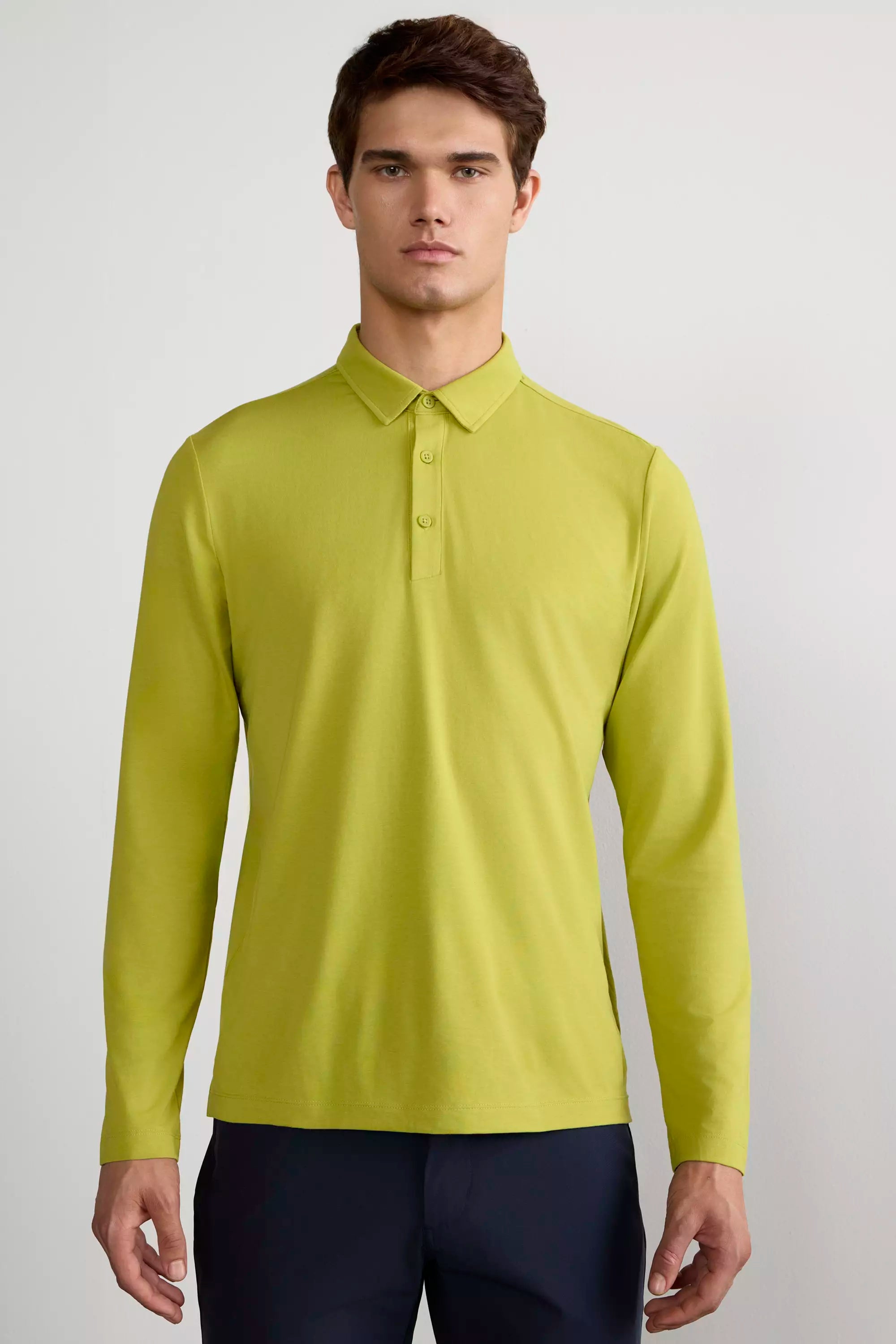 Resonate Long Sleeve Polo - Oasis