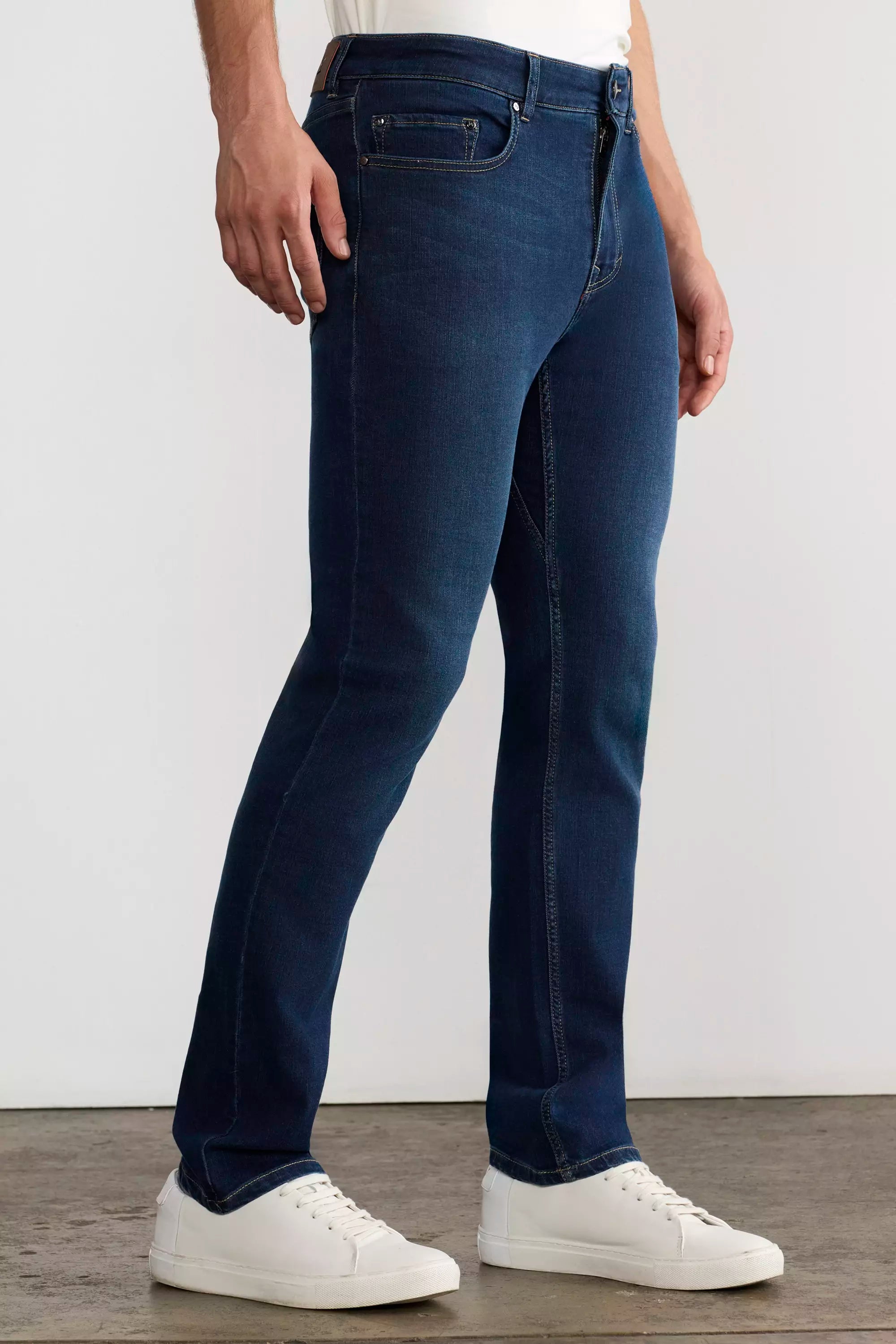 PerformFit Navigate Slim Washed Indigo Jeans