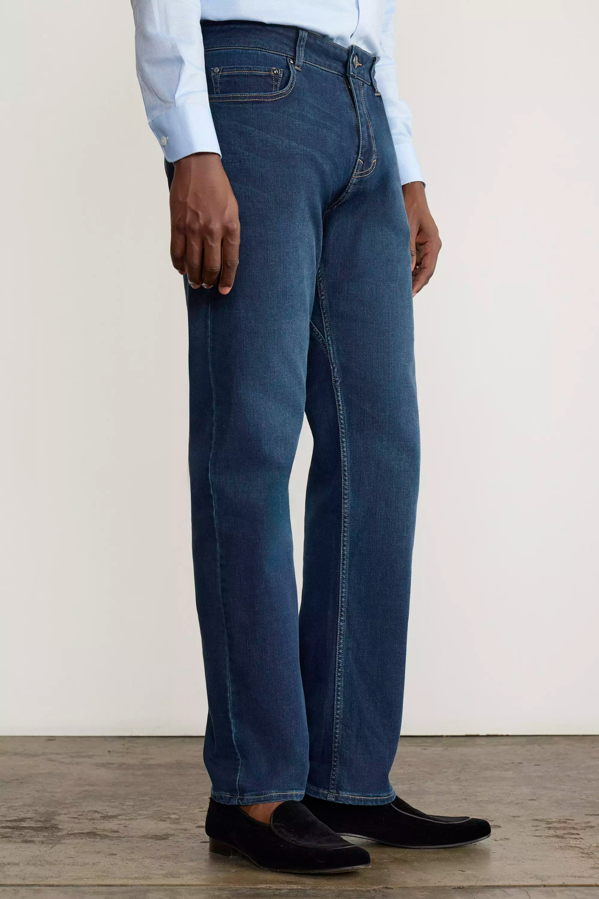 PerformFit Escape Straight Washed Indigo Jeans