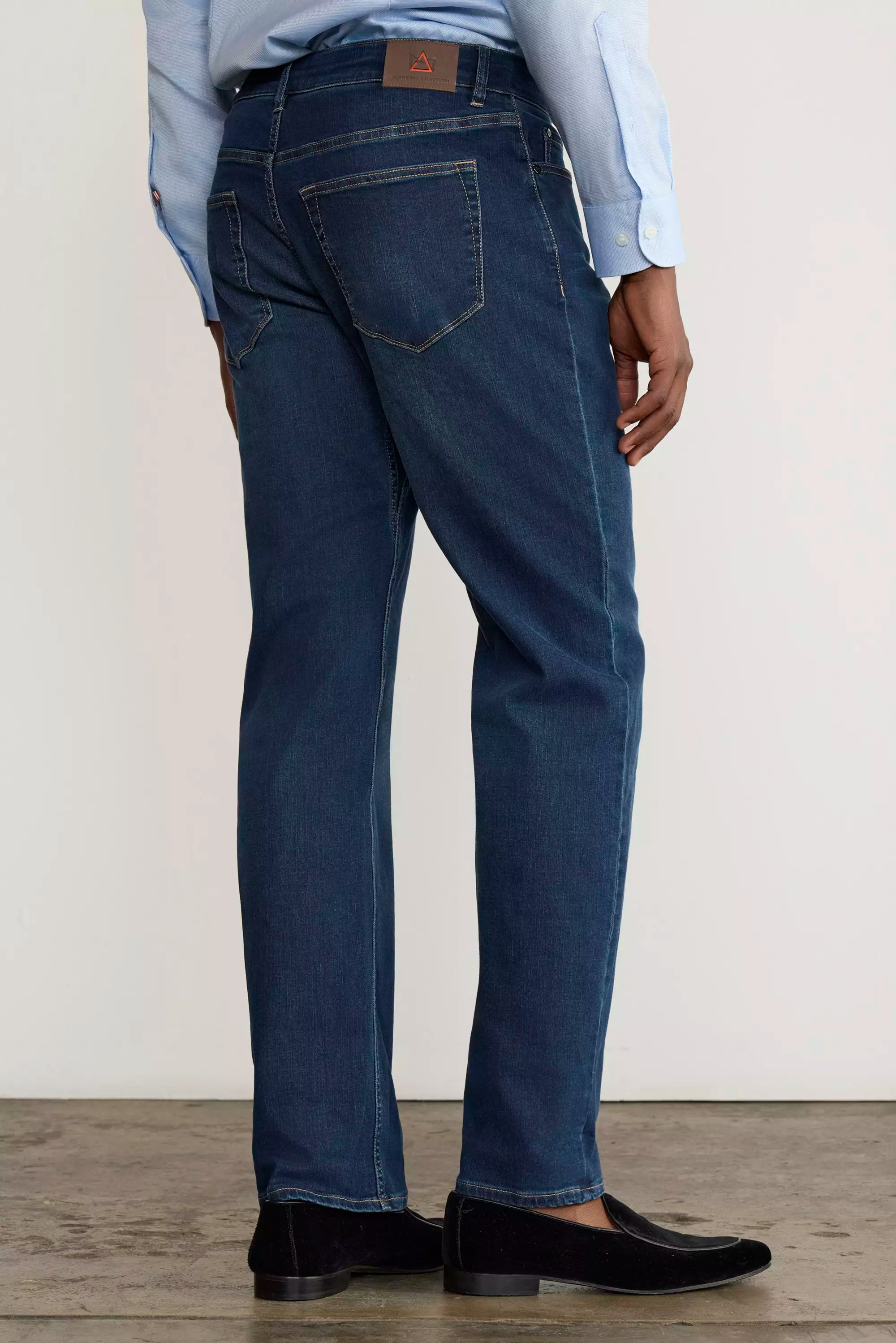 PerformFit Escape Straight Washed Indigo Jeans