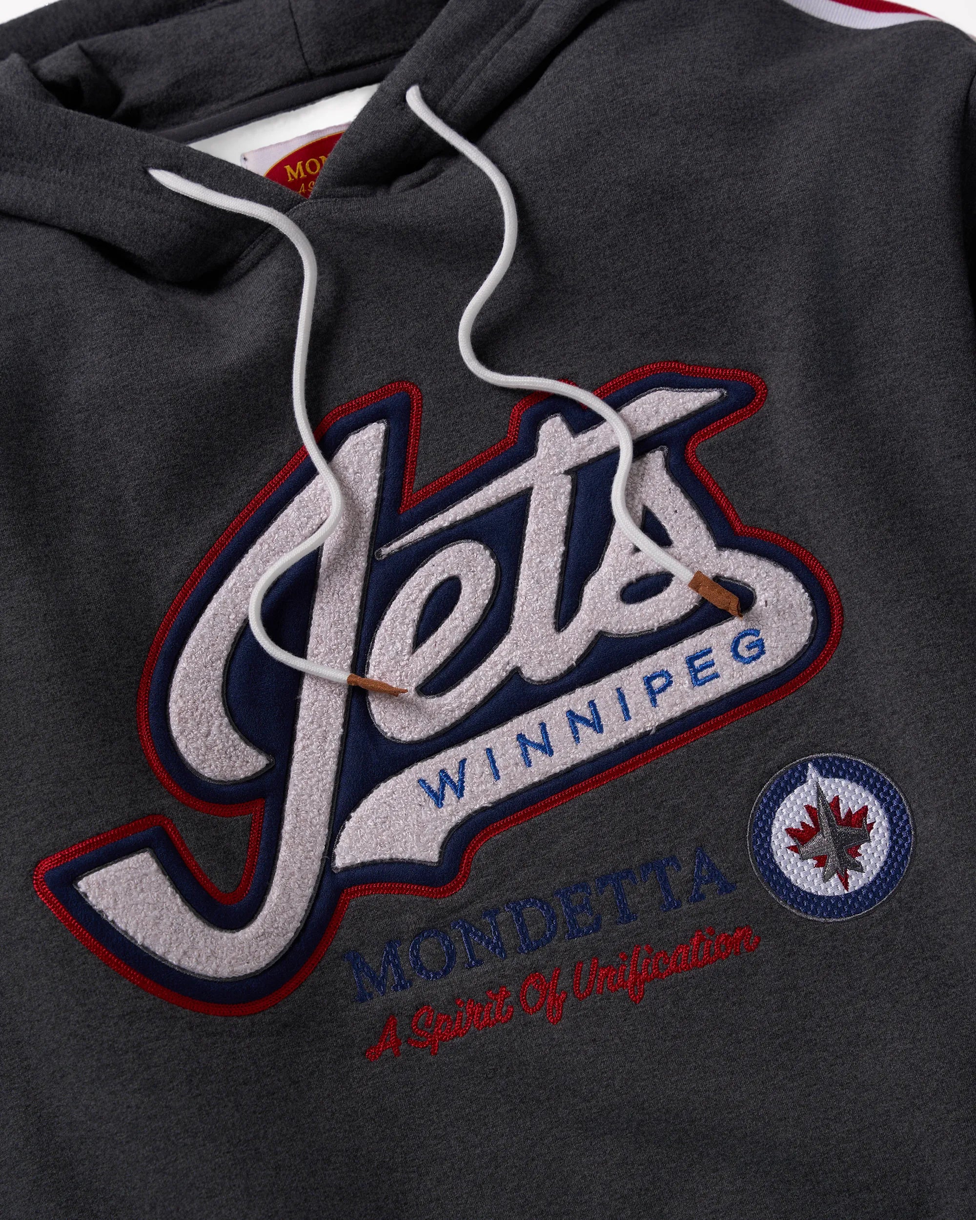 The Jets Track Hoodie - Htr Charcoal