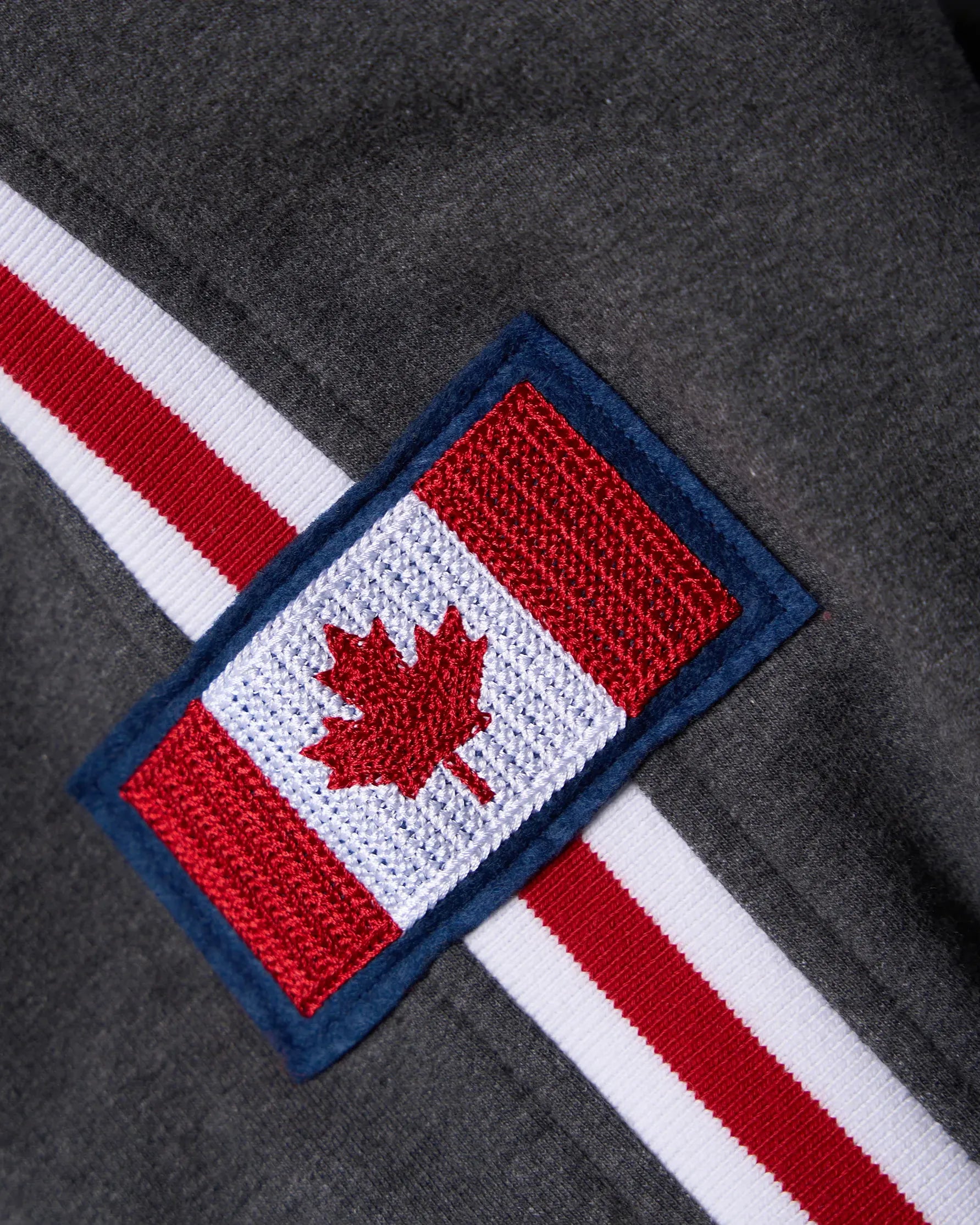 The Jets Track Hoodie - Htr Charcoal