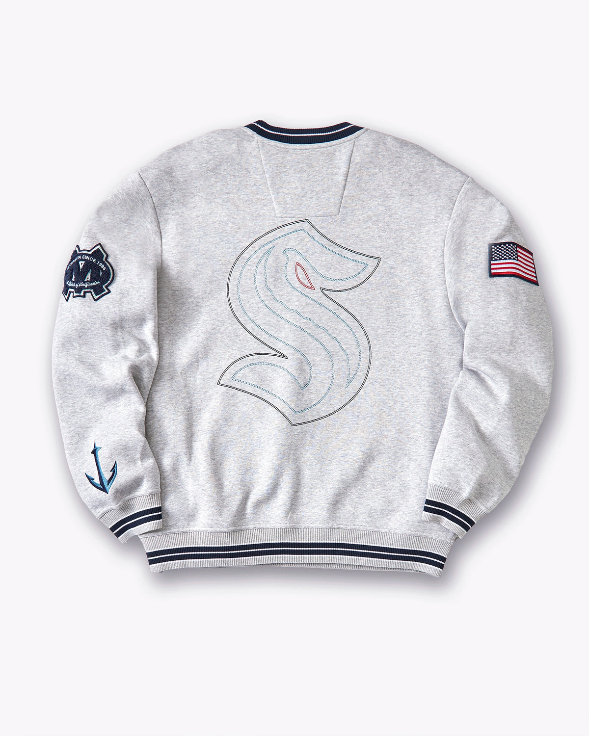 Kraken Heritage Sweatshirt - Heather Grey