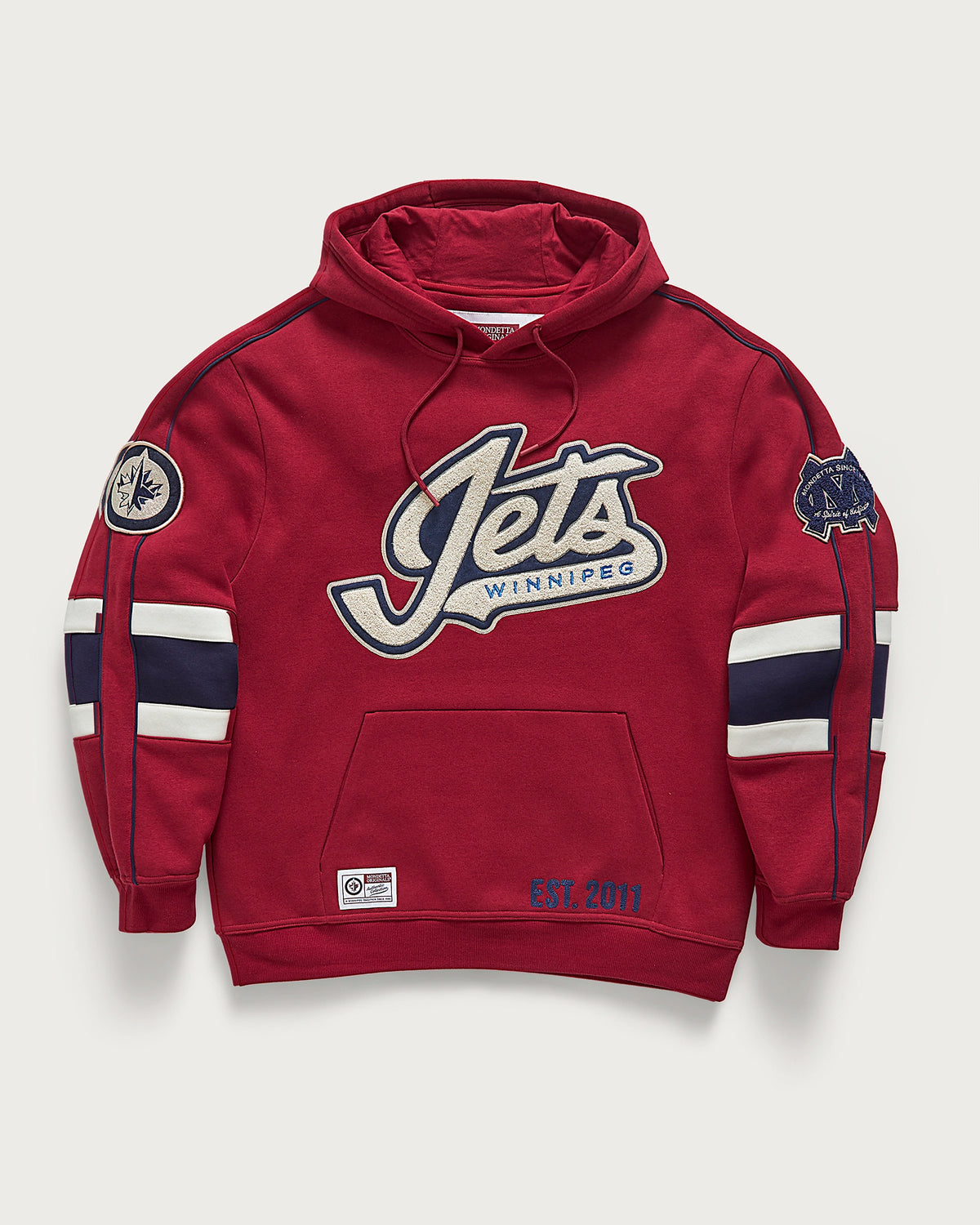 Jets Rinkside Hoodie - Burgundy