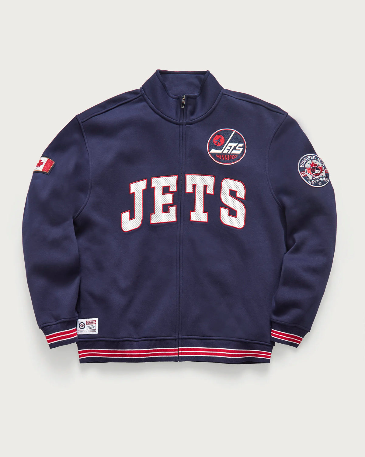 Jets Captain Zip Up Sweatshirt - Dark Navy