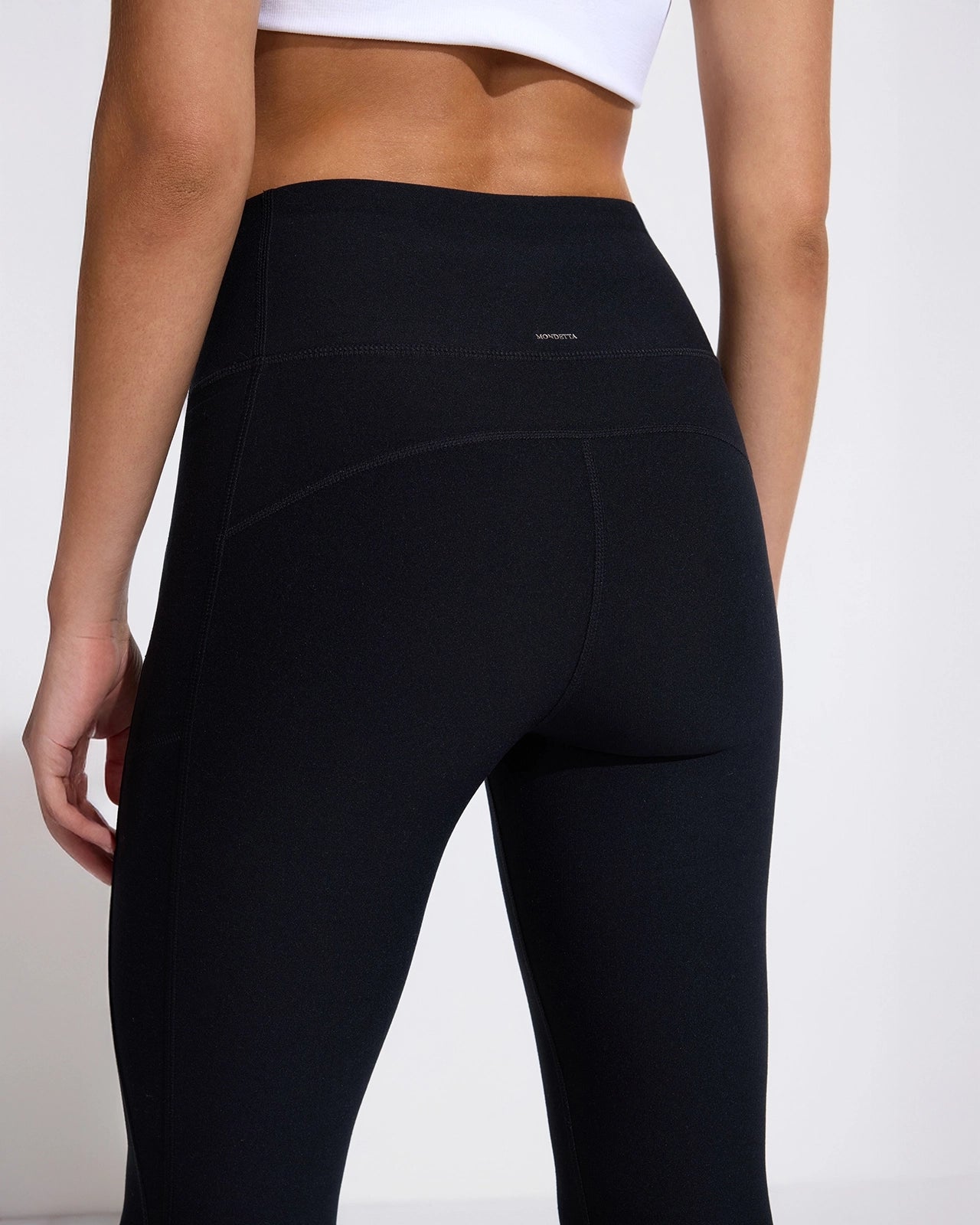 The Active Half-Moon Power Mesh GRS Certified Recycled Poly Legging - Black
